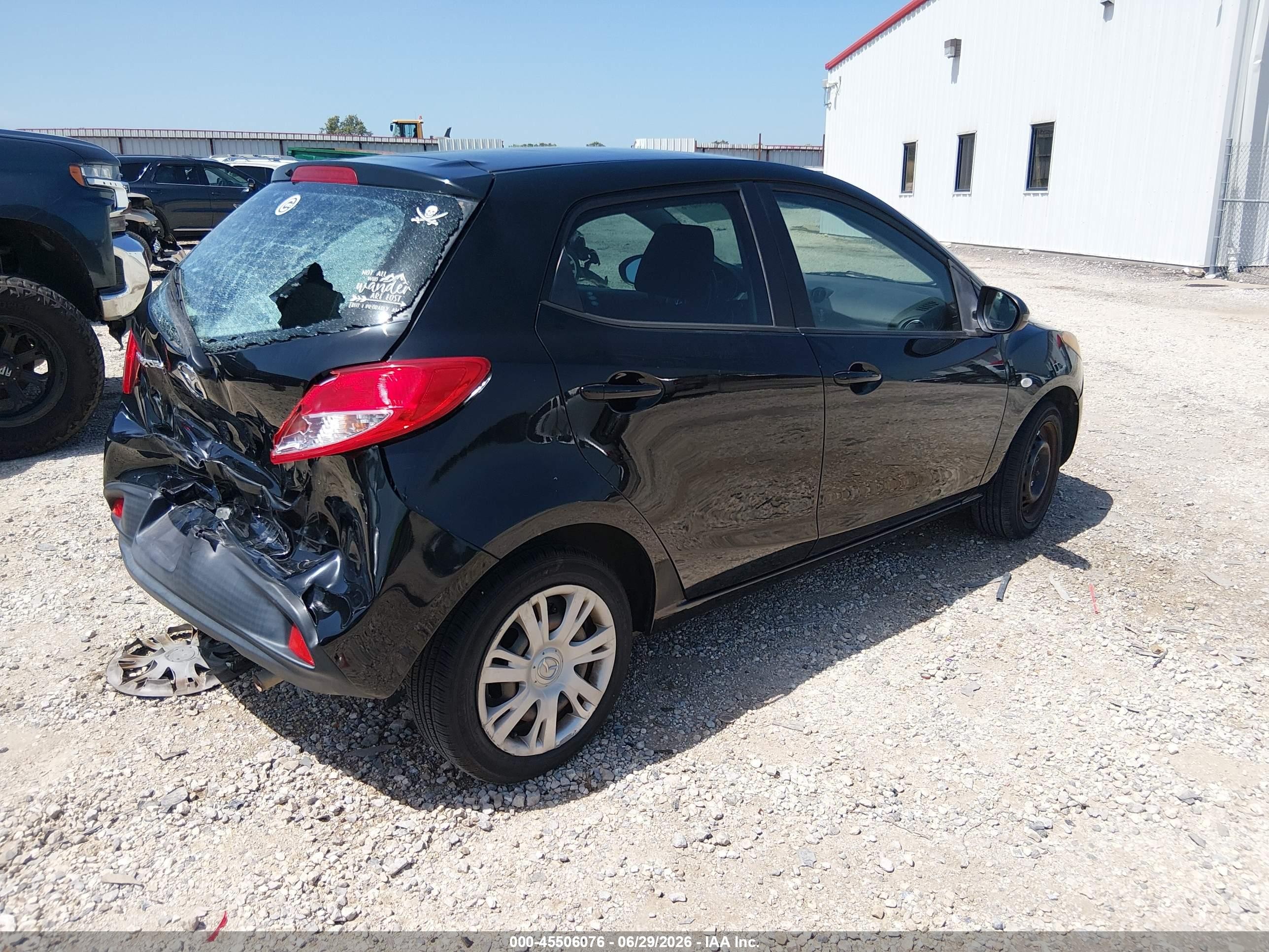 2012 Mazda Mazda2 Sport Black vin: JM1DE1KZ1C0151518