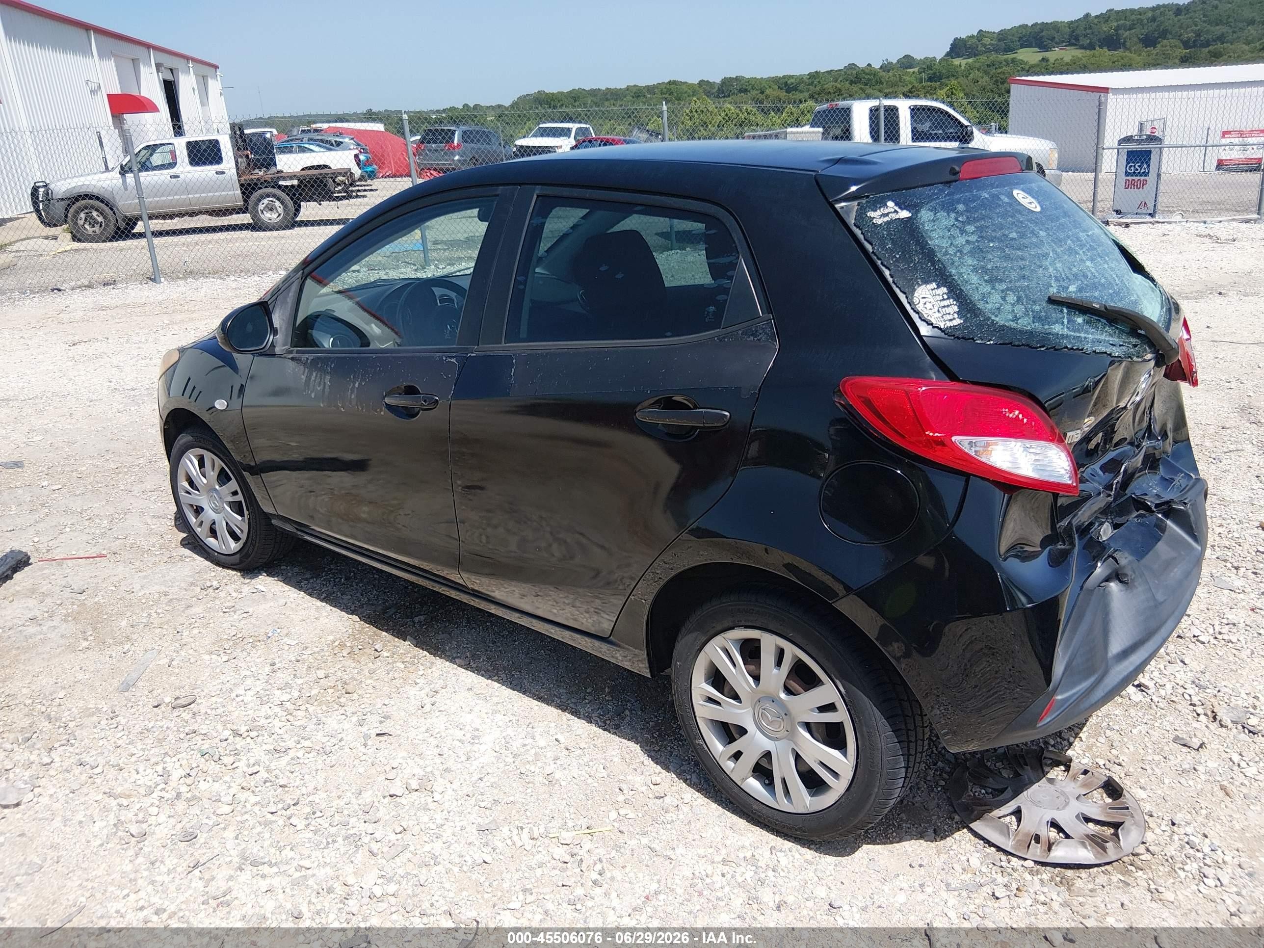 2012 Mazda Mazda2 Sport Black vin: JM1DE1KZ1C0151518