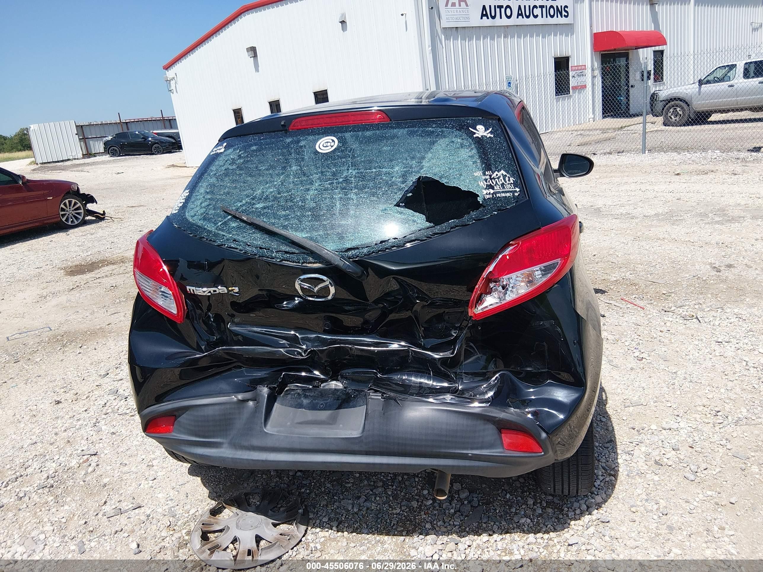 2012 Mazda Mazda2 Sport Black vin: JM1DE1KZ1C0151518