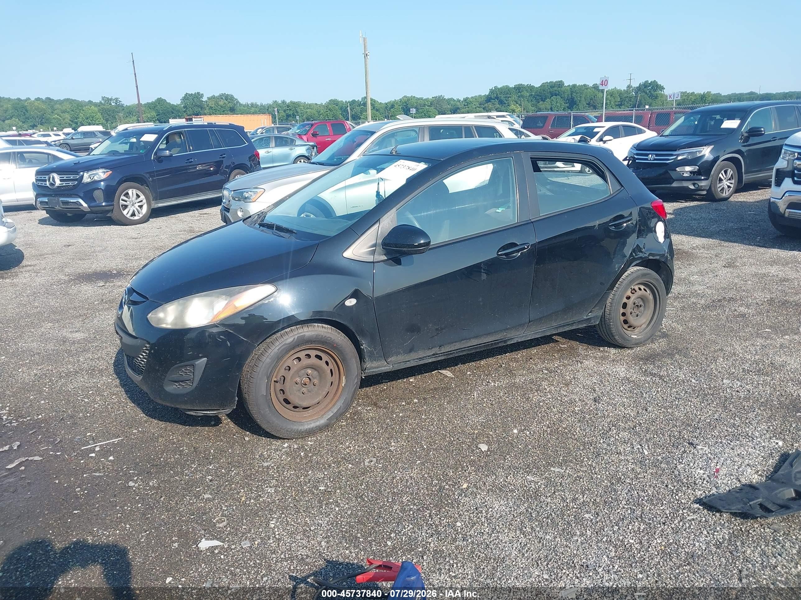 2013 Mazda Mazda2 Sport Black vin: JM1DE1KZ1D0159944