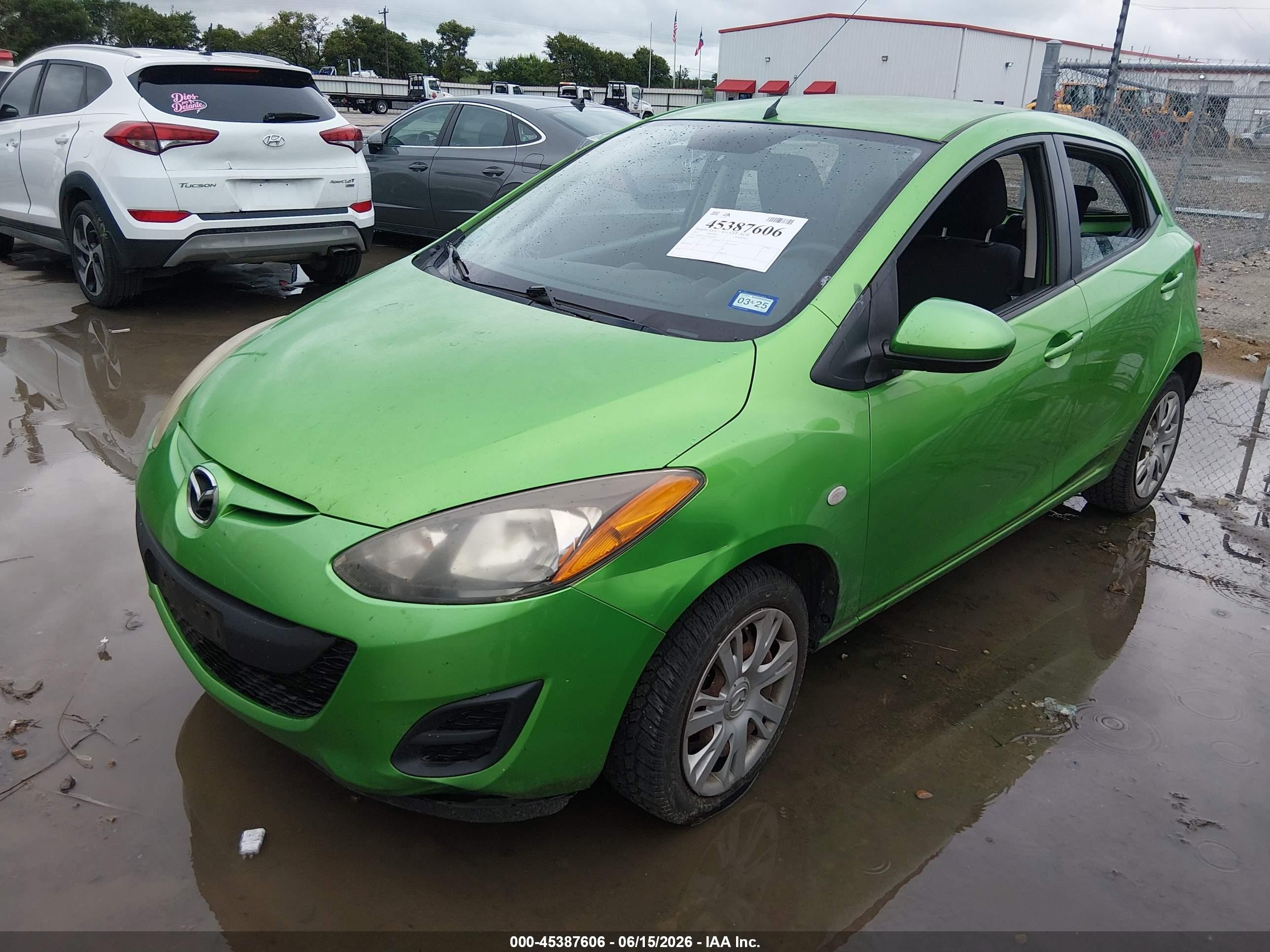 2013 Mazda Mazda2 Sport Зеленый vin: JM1DE1KZ1D0165663