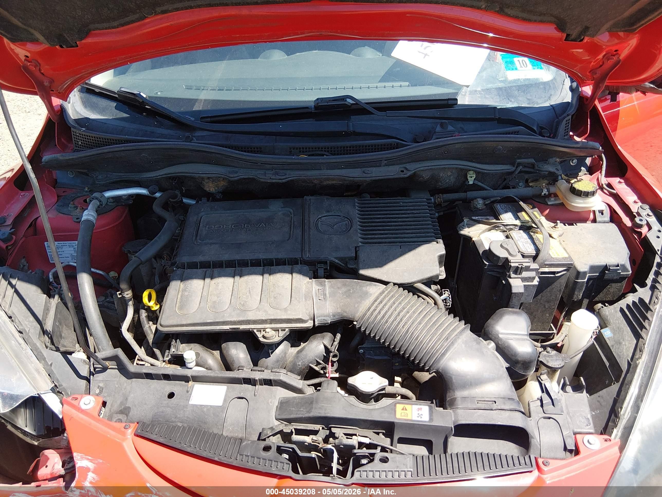 2012 Mazda Mazda2 Sport Красный vin: JM1DE1KZ2C0131813