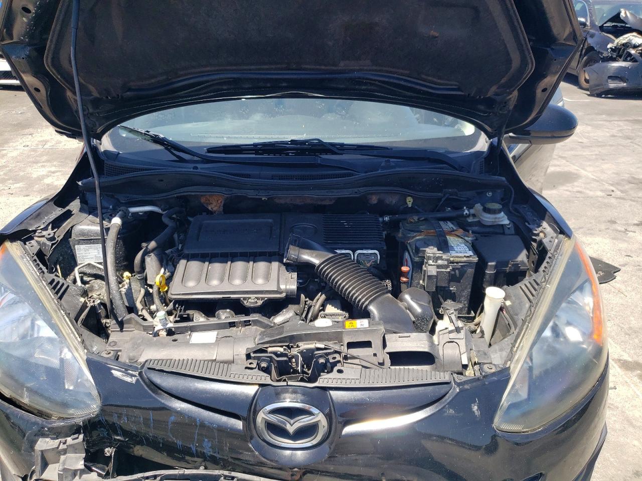2012 Mazda Mazda2 Black vin: JM1DE1KZ2C0133979