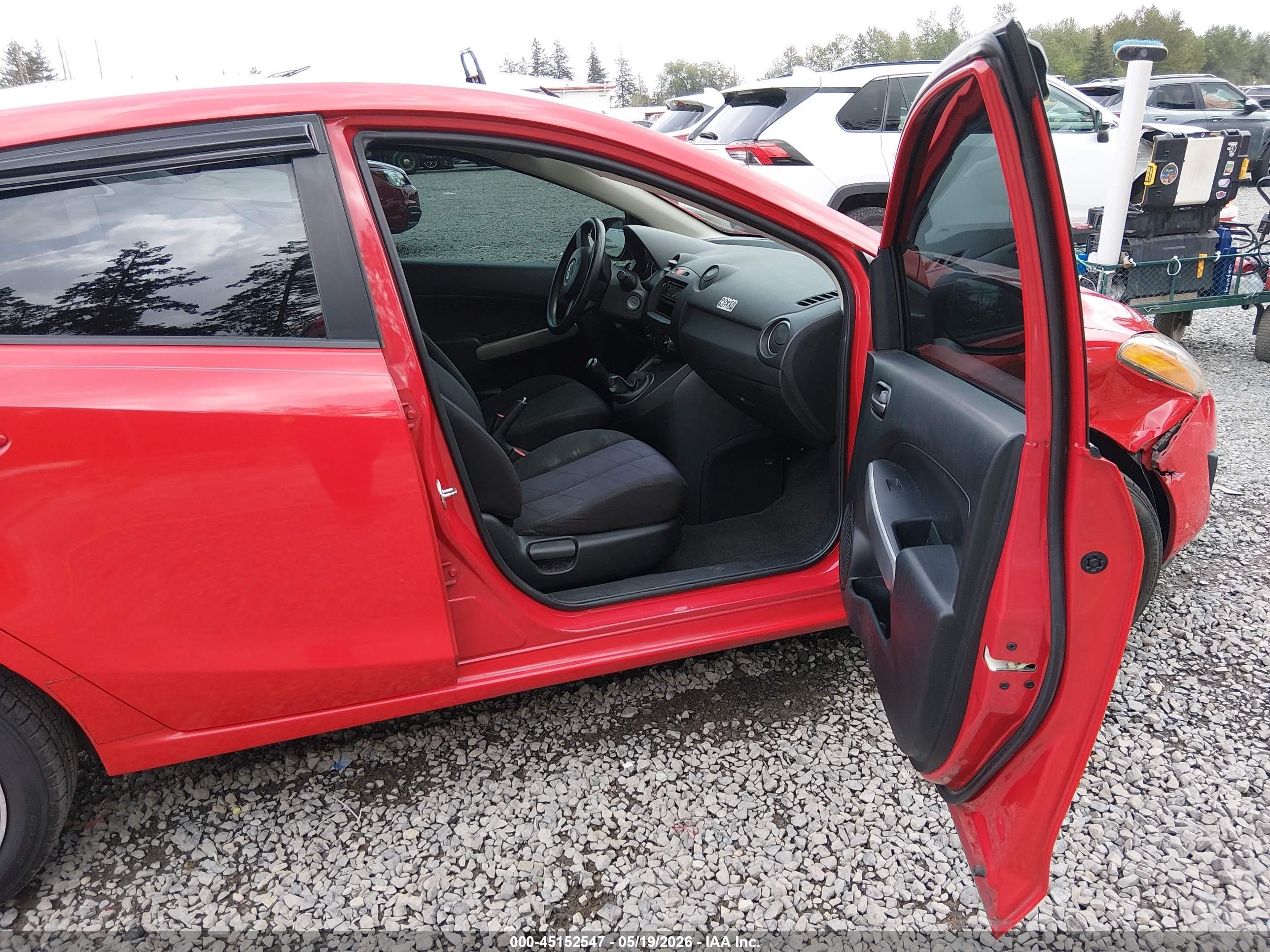 2012 Mazda Mazda2 Sport Red vin: JM1DE1KZ5C0131644