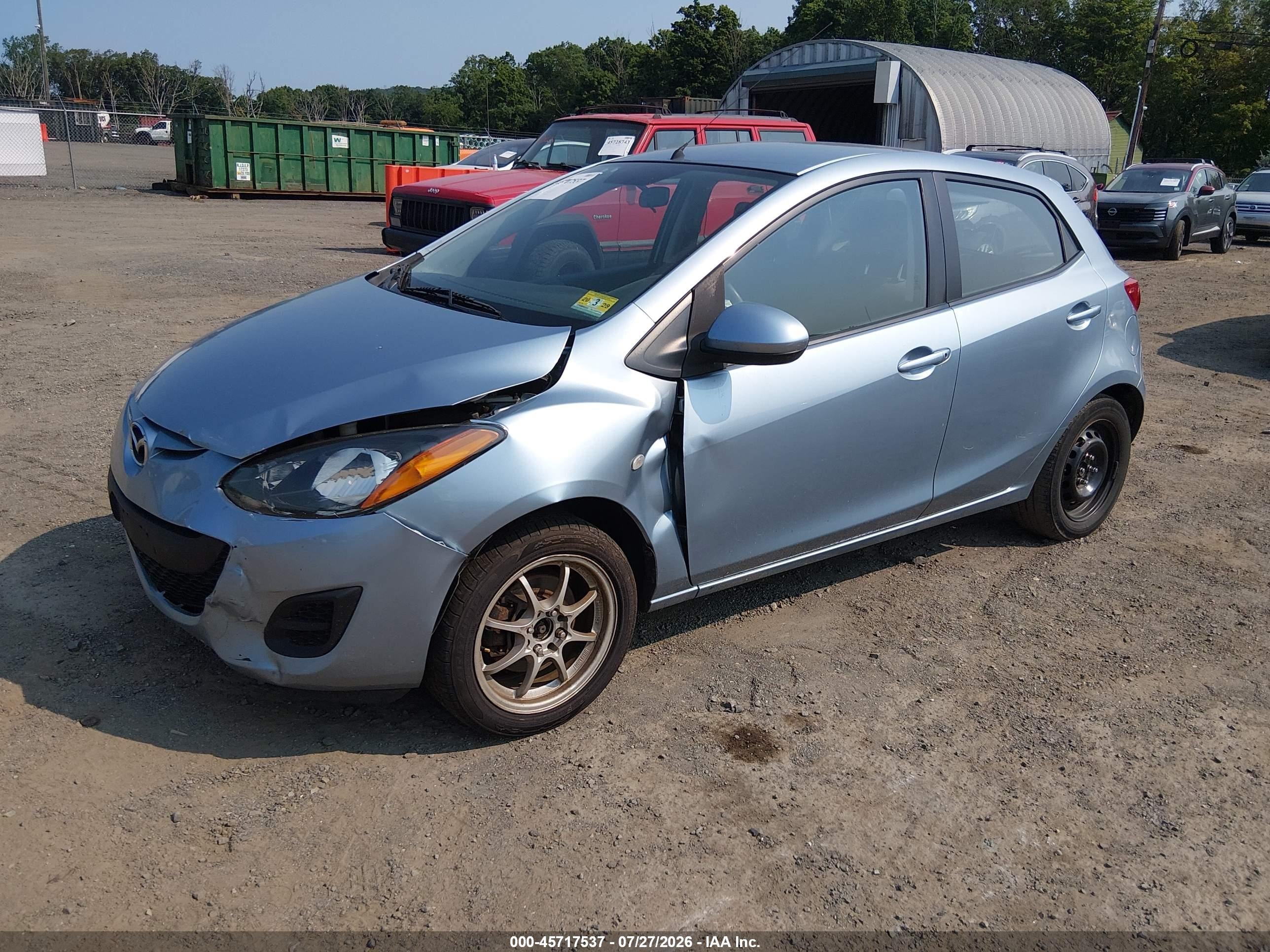 2013 Mazda Mazda2 Sport Light Blue vin: JM1DE1KZ5D0160028