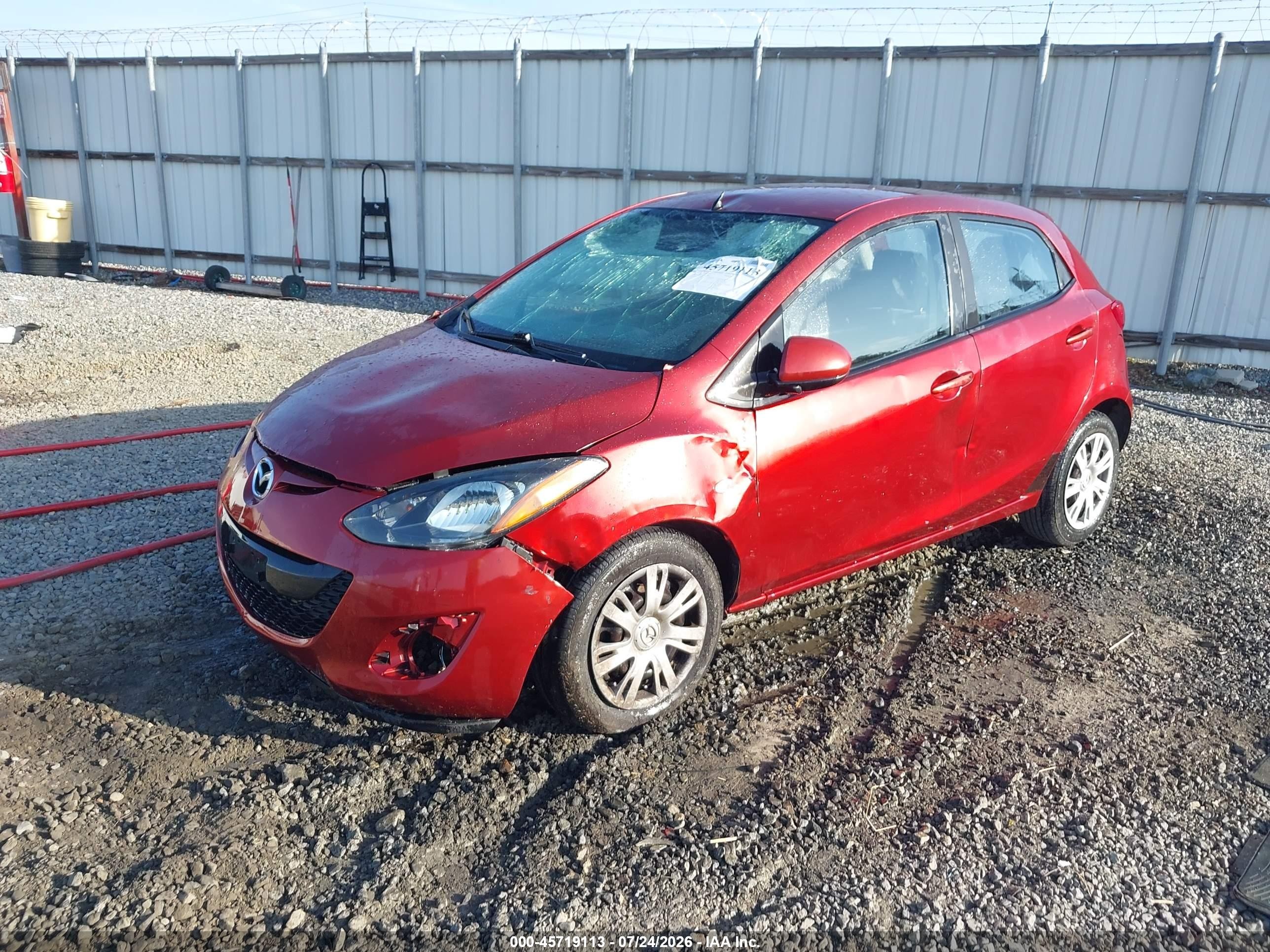 2014 Mazda Mazda2 Sport Maroon vin: JM1DE1KZ6E0173632
