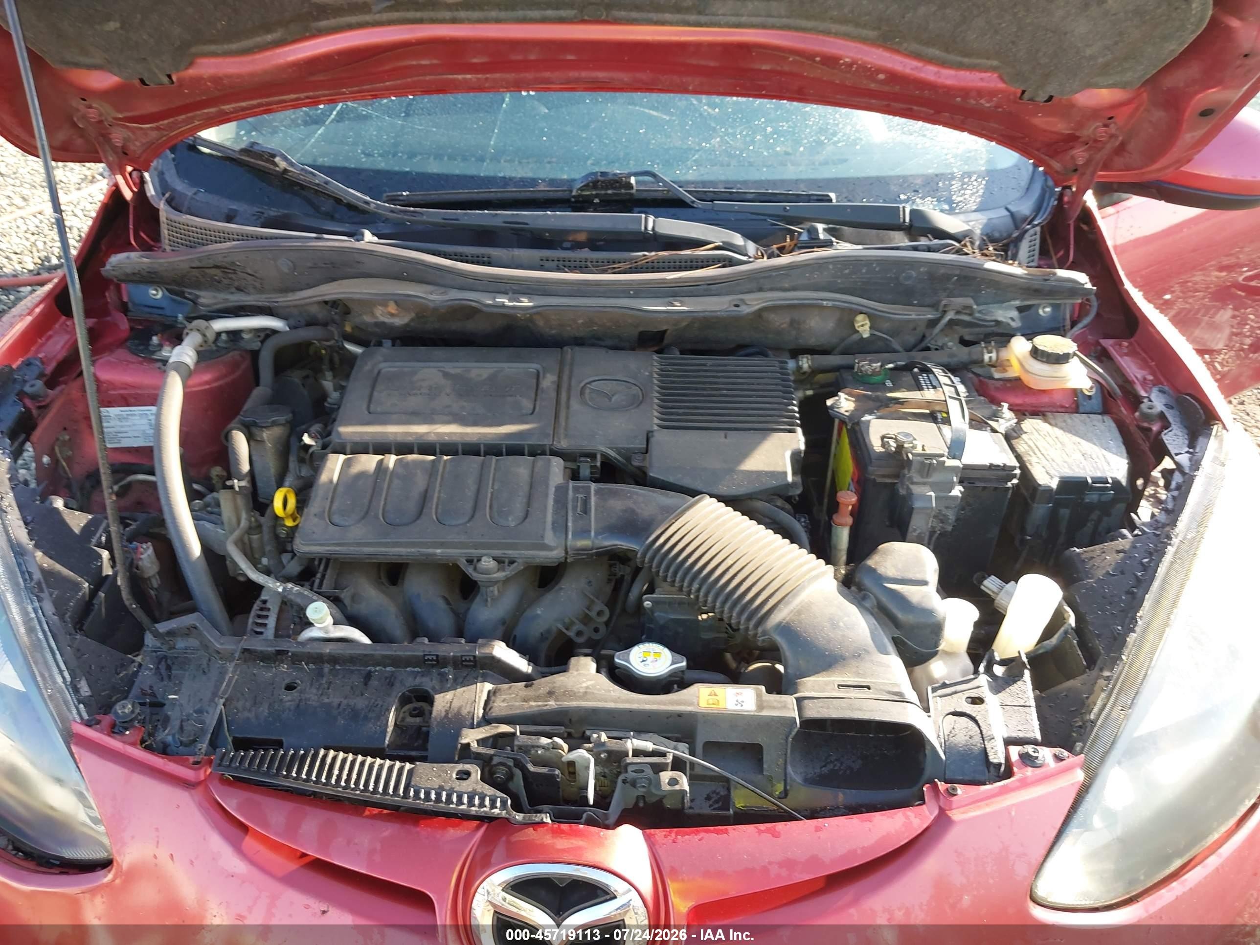 2014 Mazda Mazda2 Sport Maroon vin: JM1DE1KZ6E0173632