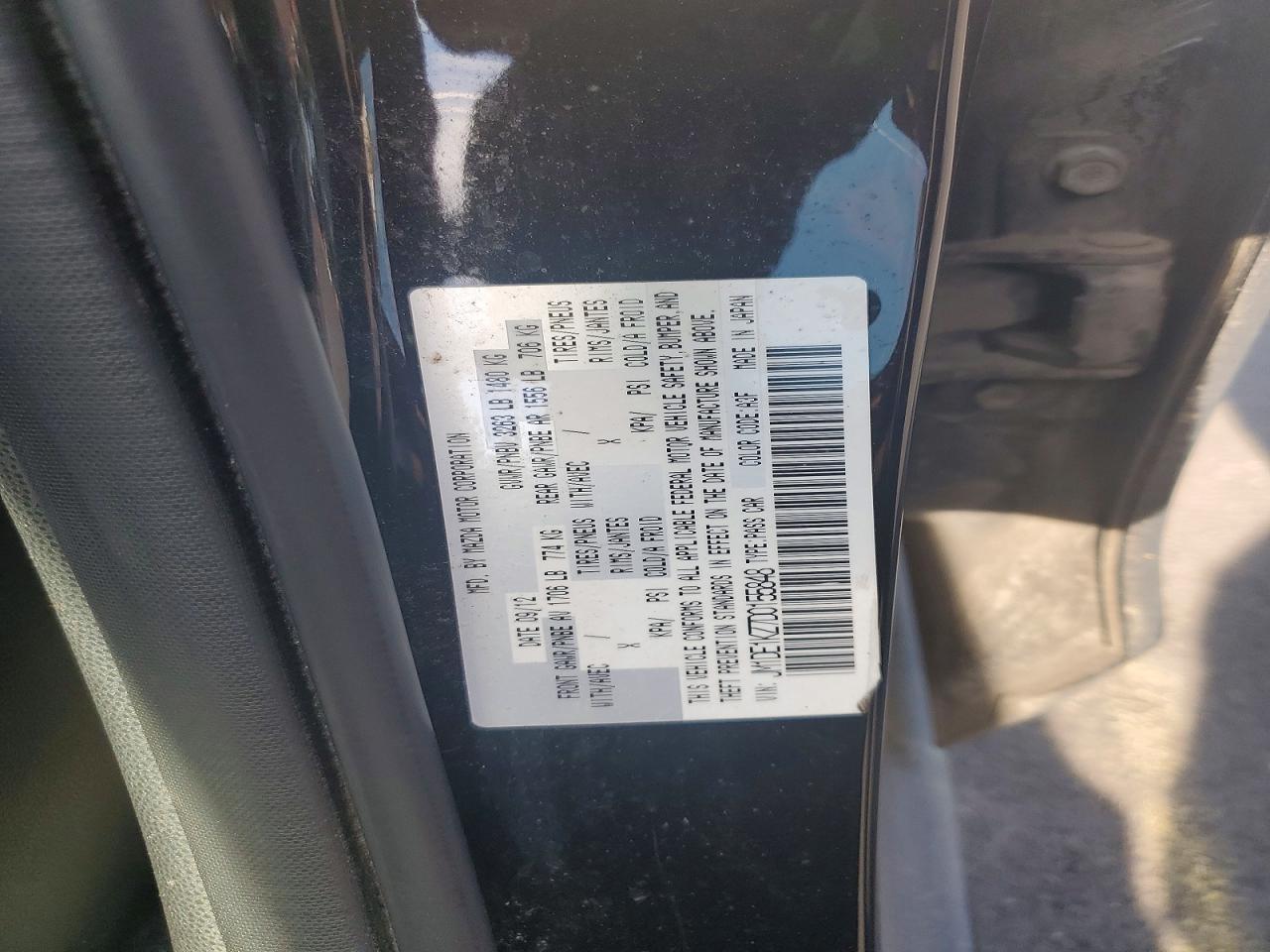 2013 Mazda Mazda2 Black vin: JM1DE1KZ7D0155848