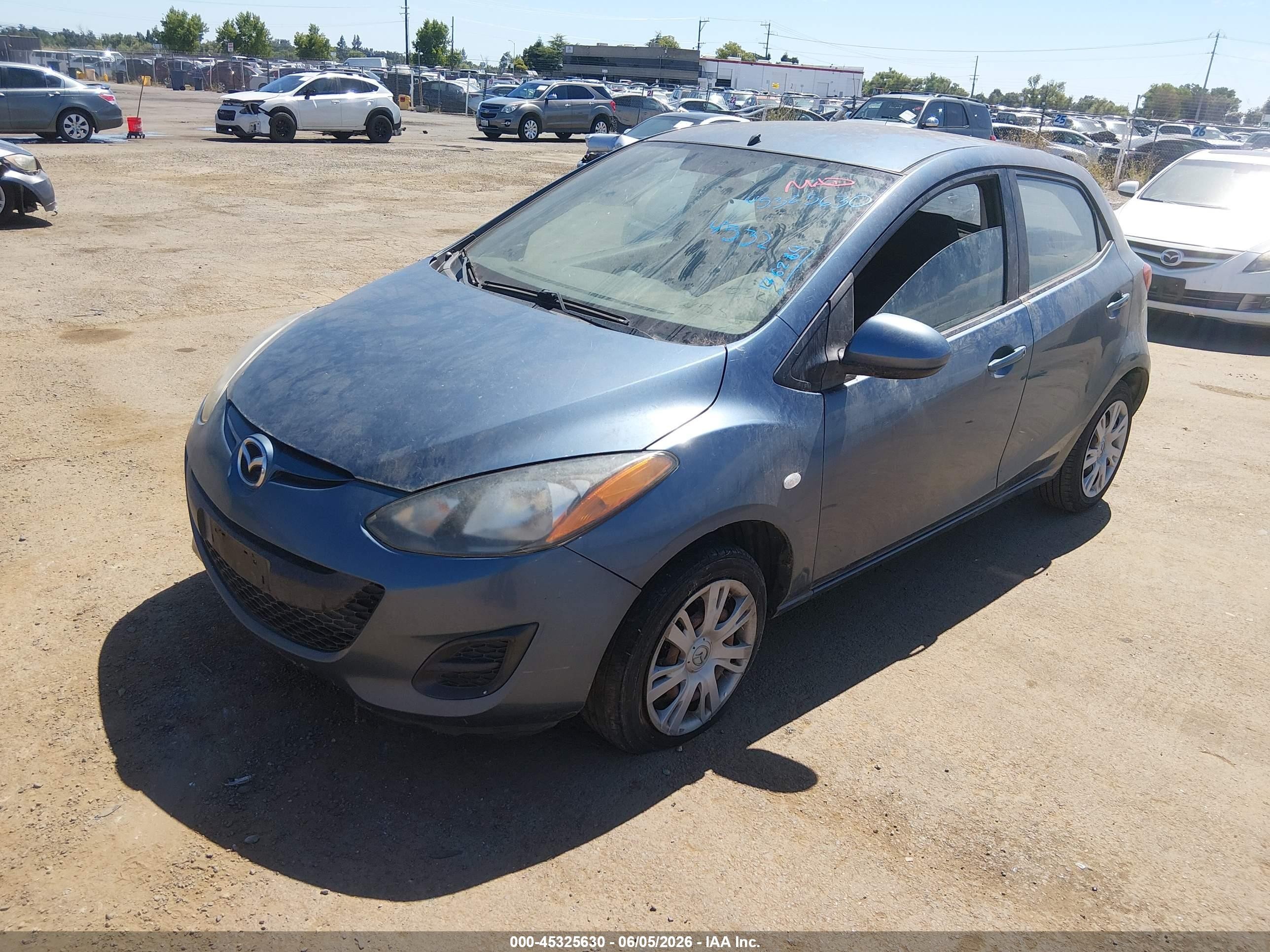 2014 Mazda Mazda2 Sport Blue vin: JM1DE1KZ7E0176264