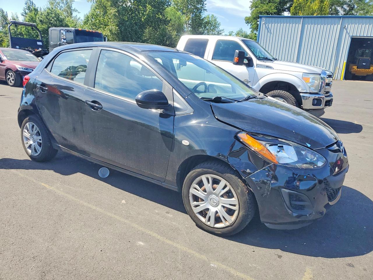 2012 Mazda Mazda2 Черный vin: JM1DE1KZ8C0147272