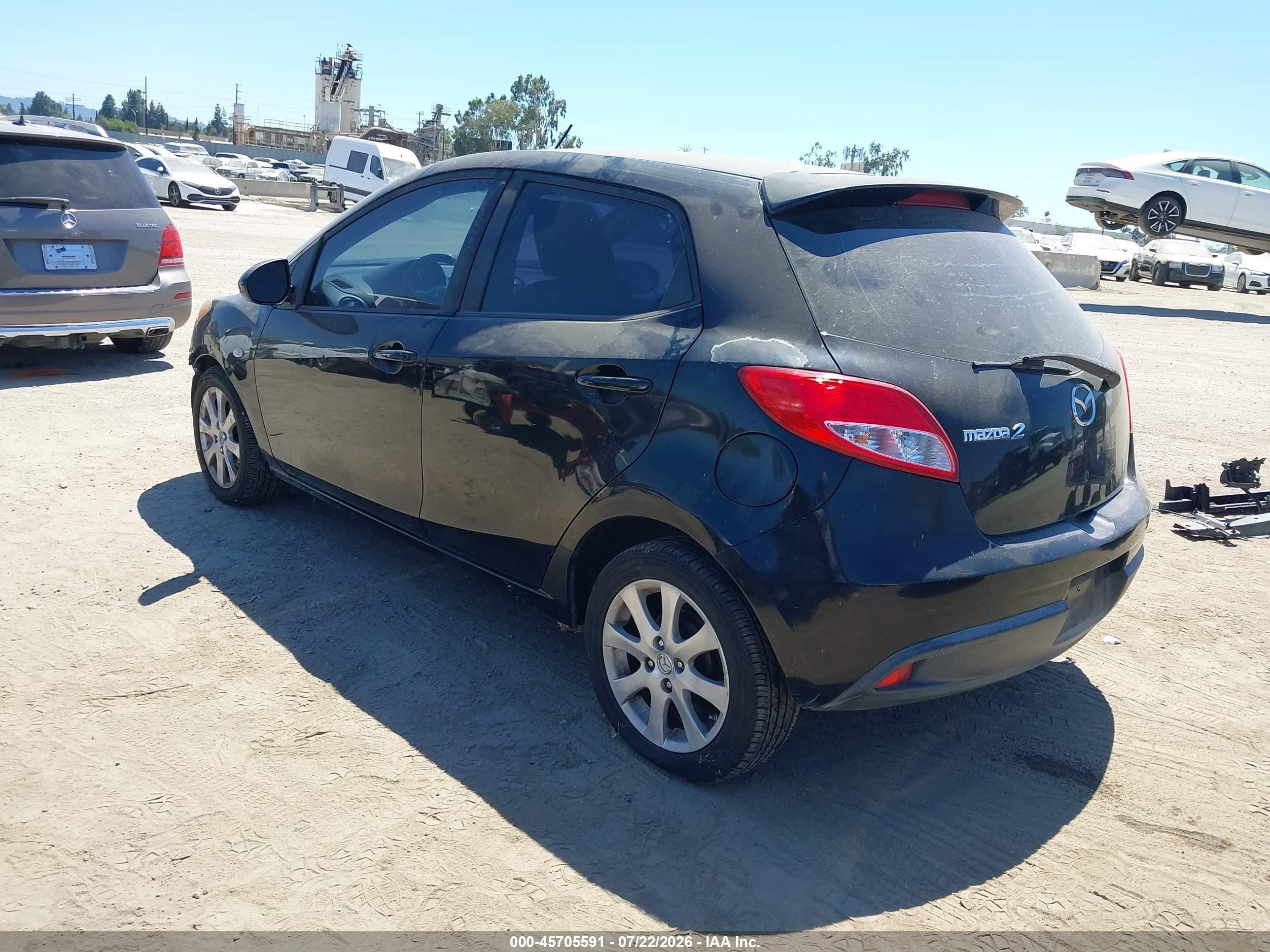 2012 Mazda Mazda2 Touring Black vin: JM1DE1LY7C0140738