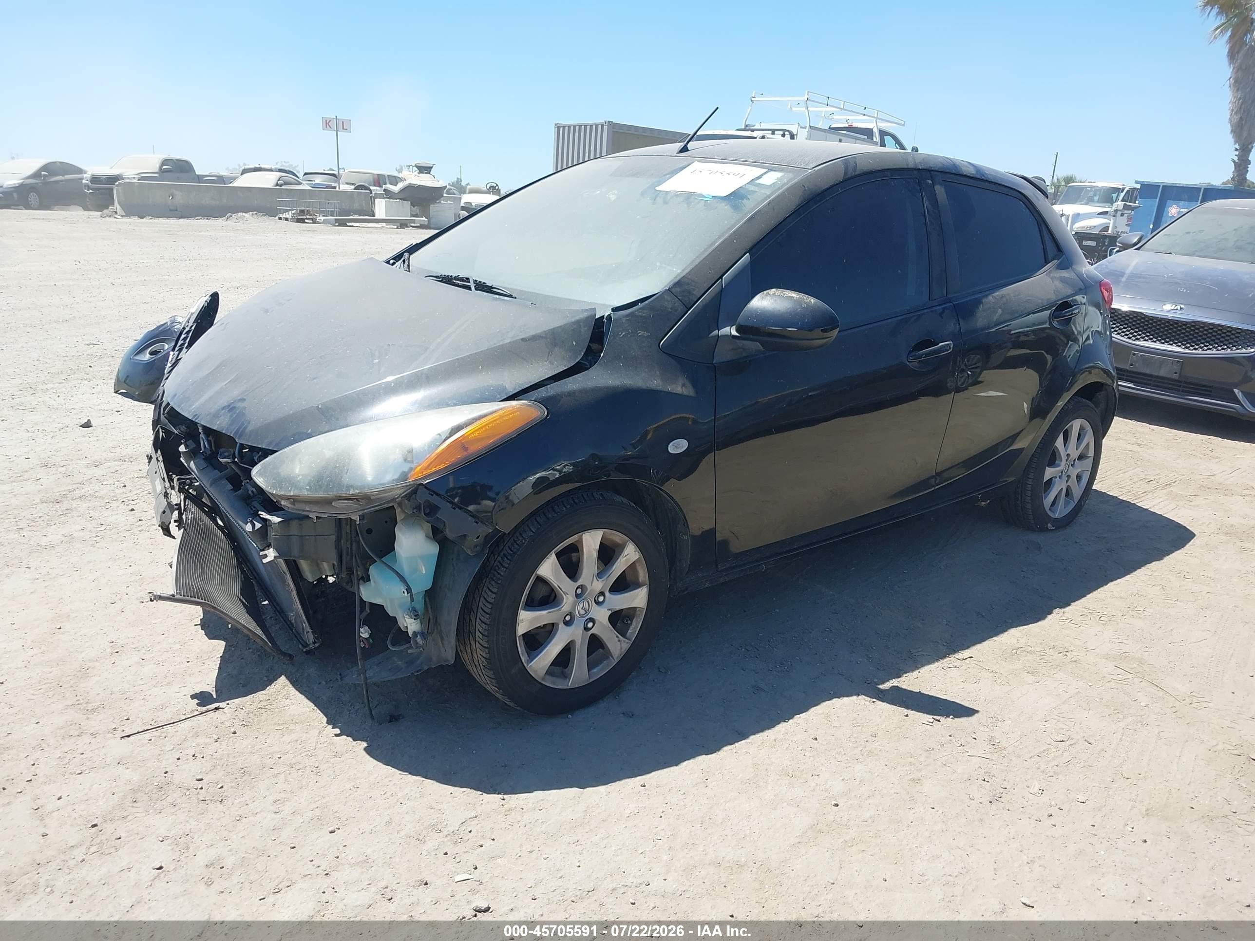 2012 Mazda Mazda2 Touring Black vin: JM1DE1LY7C0140738