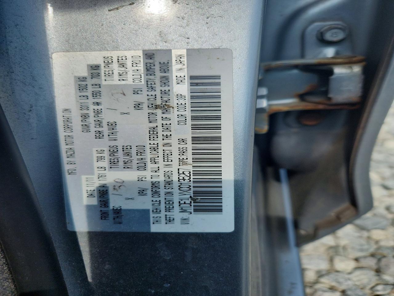 2012 Mazda Mazda2 Silver vin: JM1DE1LYXC0135257
