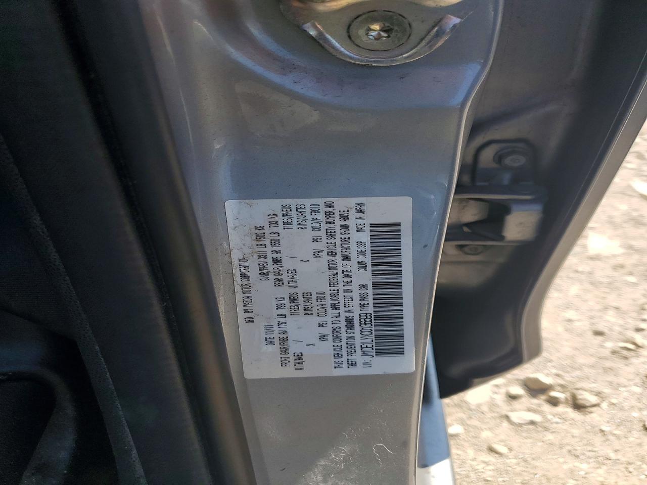 2012 Mazda Mazda2 Серебряный vin: JM1DE1LYXC0136599
