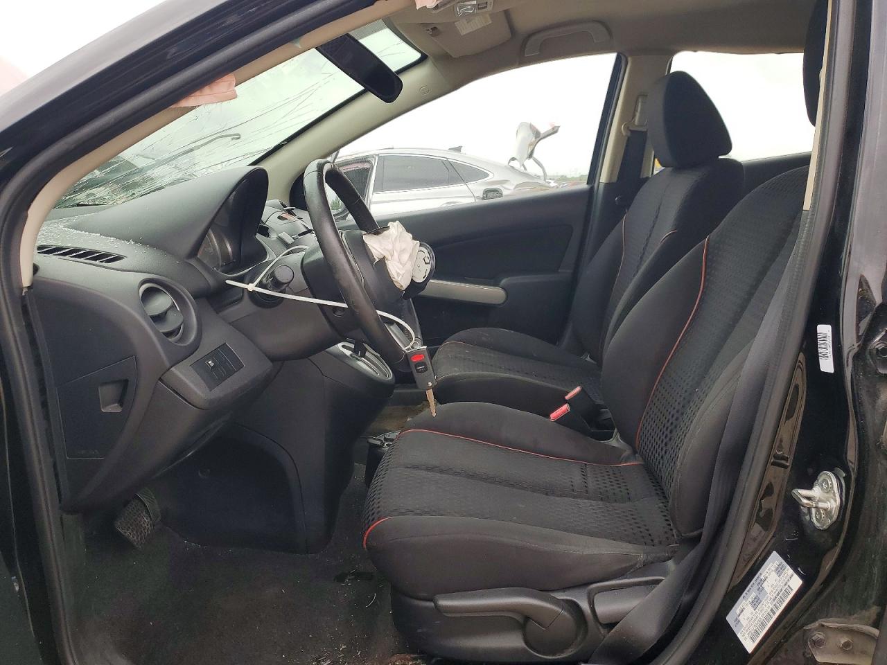 2012 Mazda Mazda2 Black vin: JM1DE1LZ7C0140425