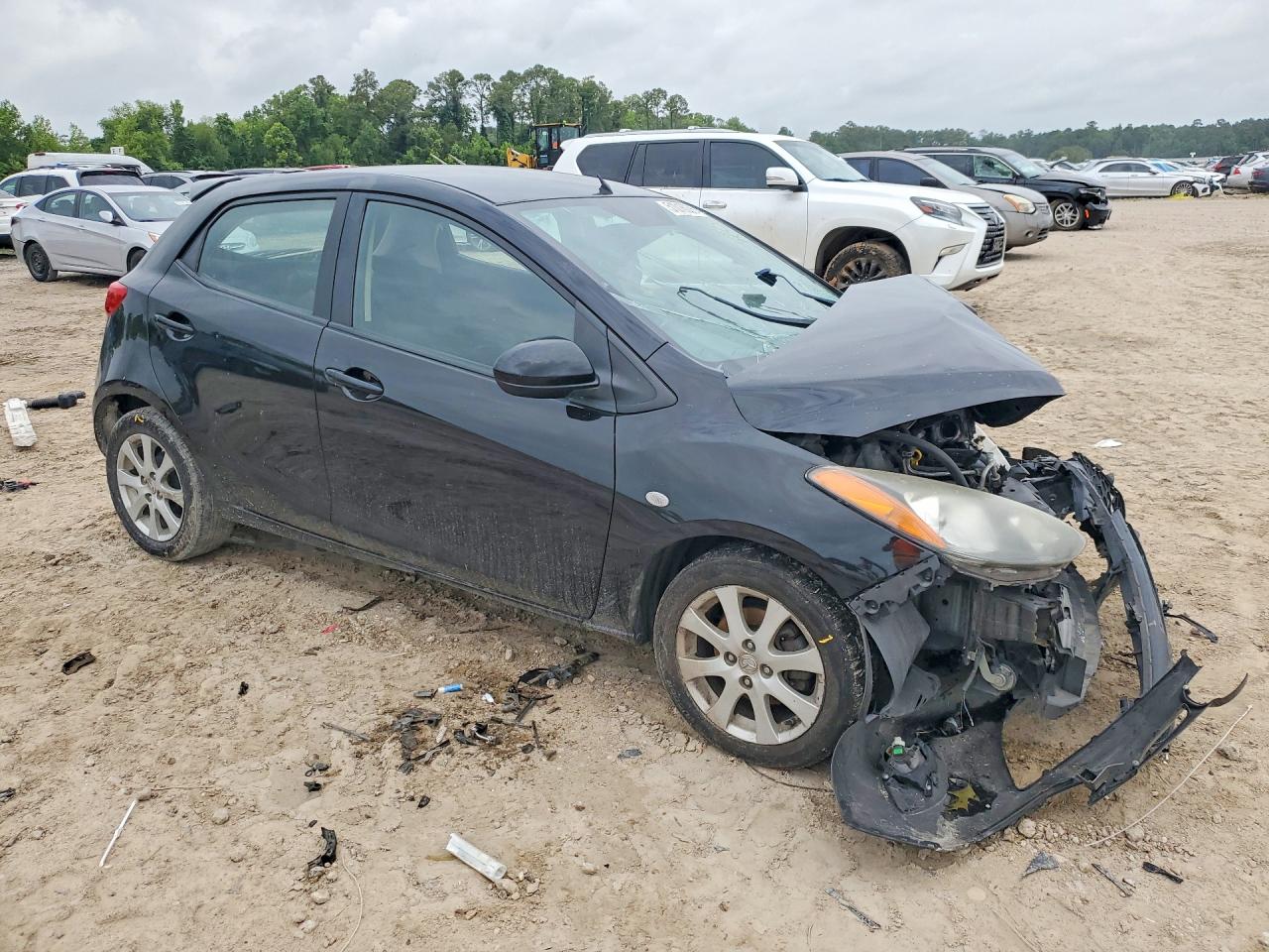 2012 Mazda Mazda2 Black vin: JM1DE1LZ7C0140425