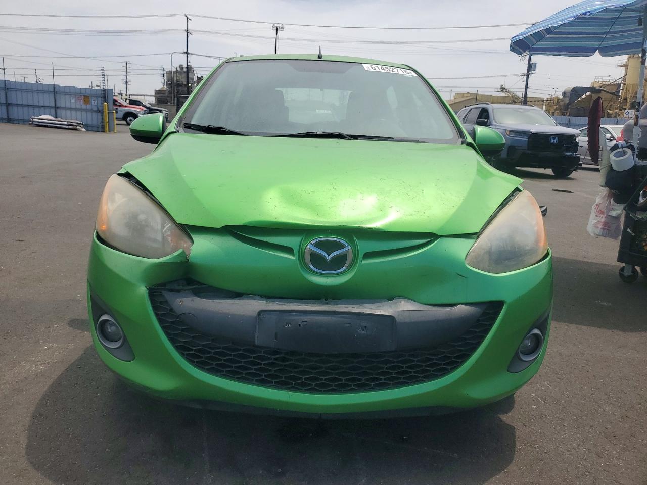 2013 Mazda Mazda2 Green vin: JM1DE1LZ7D0160062