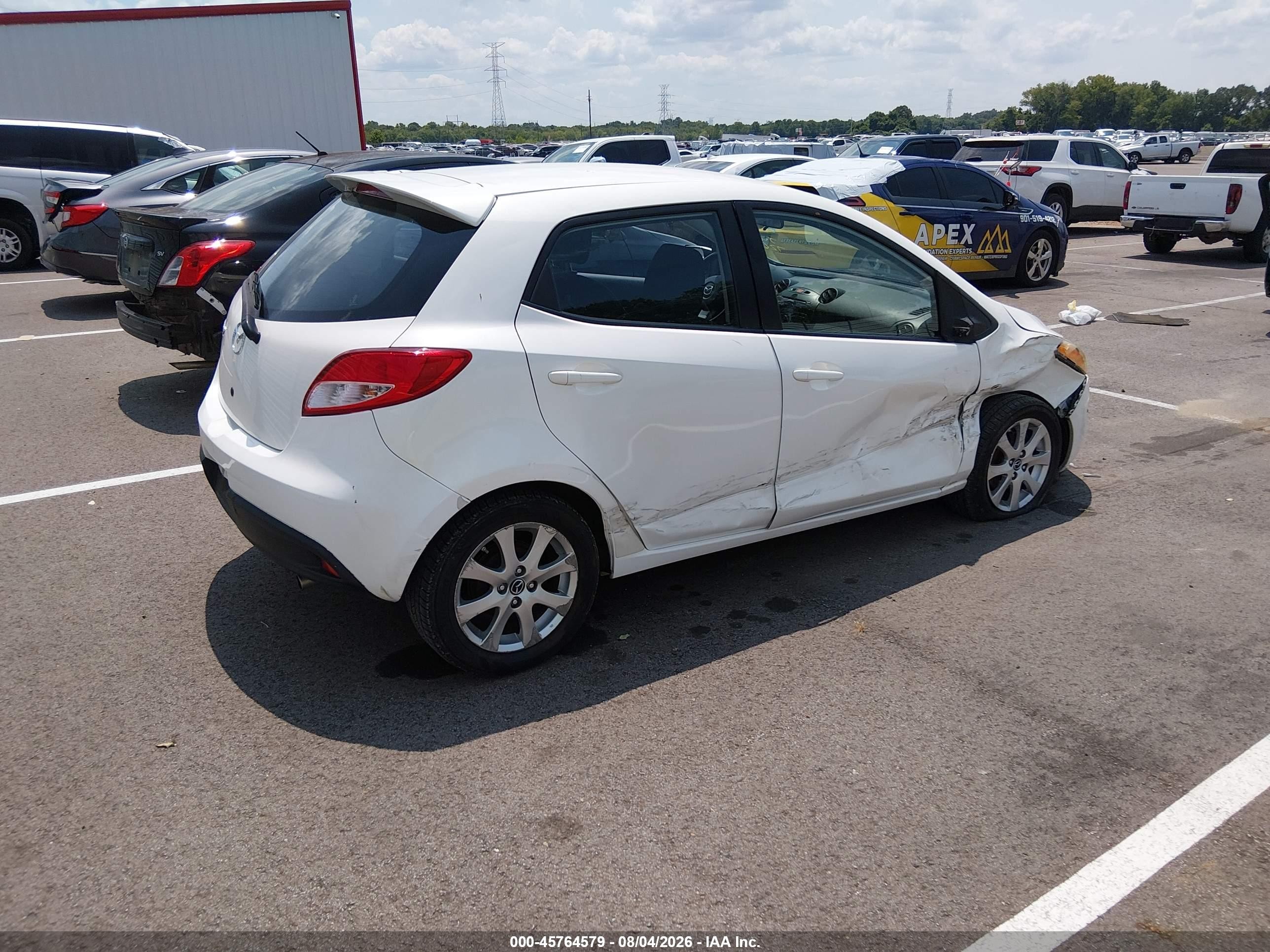 2014 Mazda Mazda2 Touring Белый vin: JM1DE1LZ9E0177267