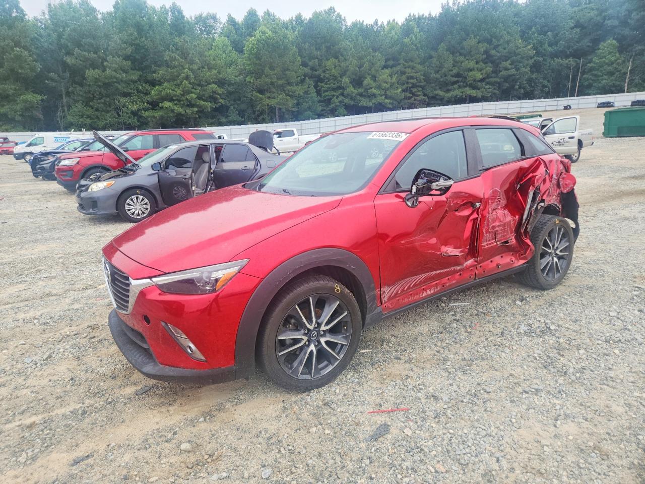 2018 Mazda Cx-3 Grand Touring Red vin: JM1DKDD74J0324905