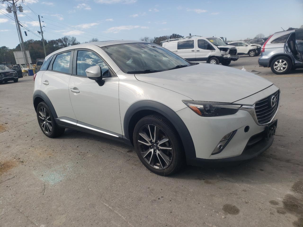 2017 Mazda Cx-3 Grand Touring White vin: JM1DKDD75H0146318
