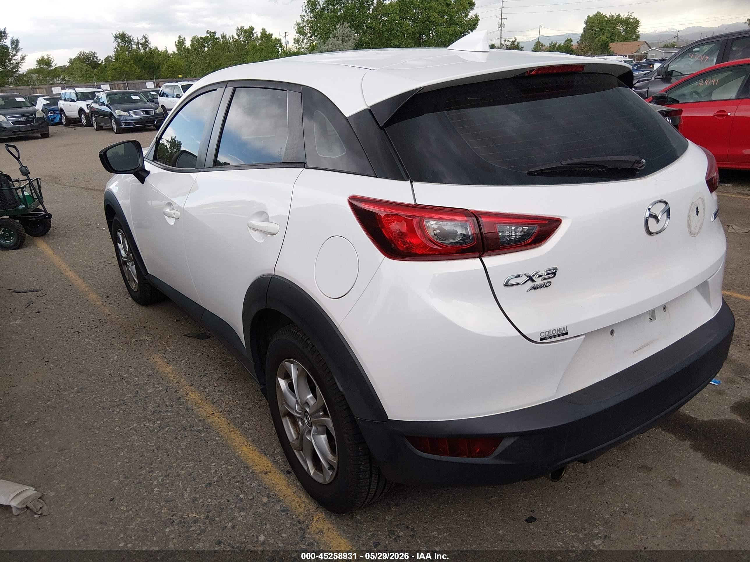 2016 Mazda Cx-3 Sport White vin: JM1DKFB71G0131957