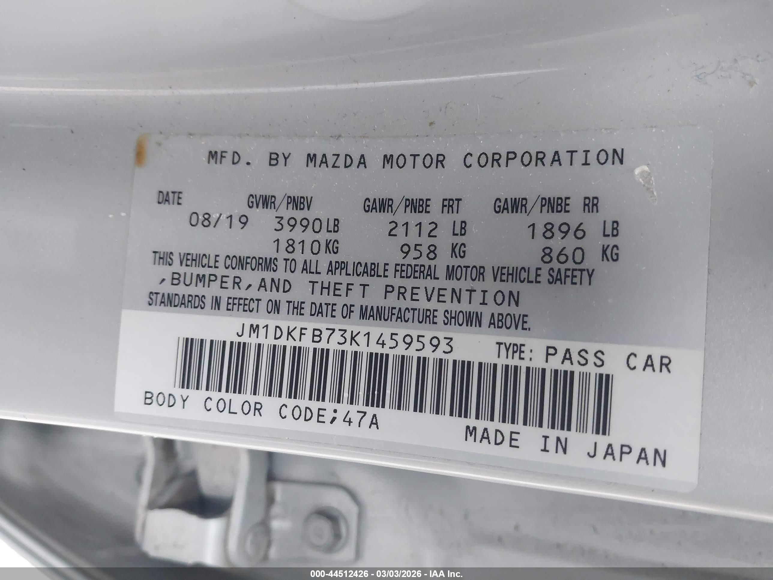 2019 Mazda Cx-3 Sport Серебряный vin: JM1DKFB73K1459593