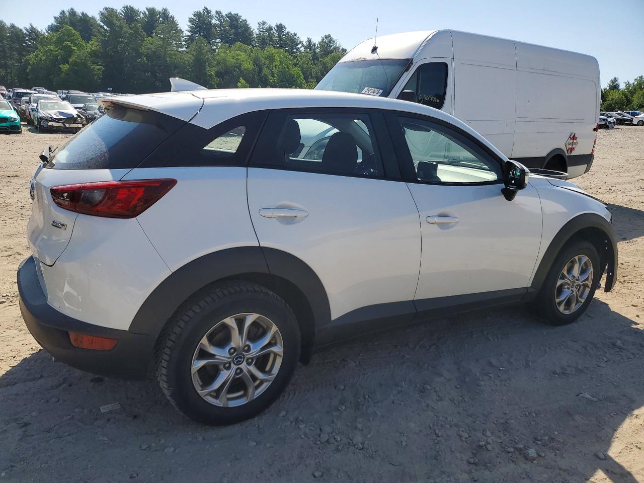 2019 Mazda Cx-3 Sport White vin: JM1DKFB7XK1430155
