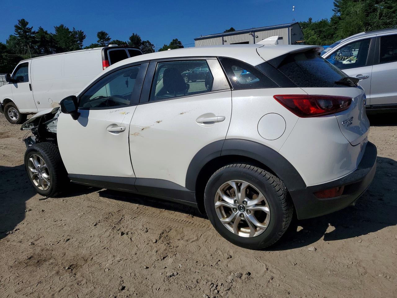 2019 Mazda Cx-3 Sport White vin: JM1DKFB7XK1430155