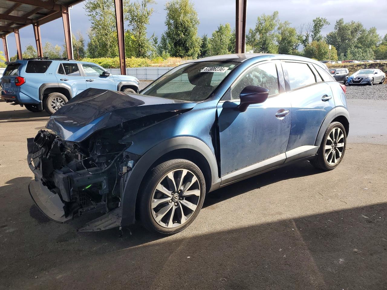 2019 Mazda Cx-3 Touring Blue vin: JM1DKFC70K0410369