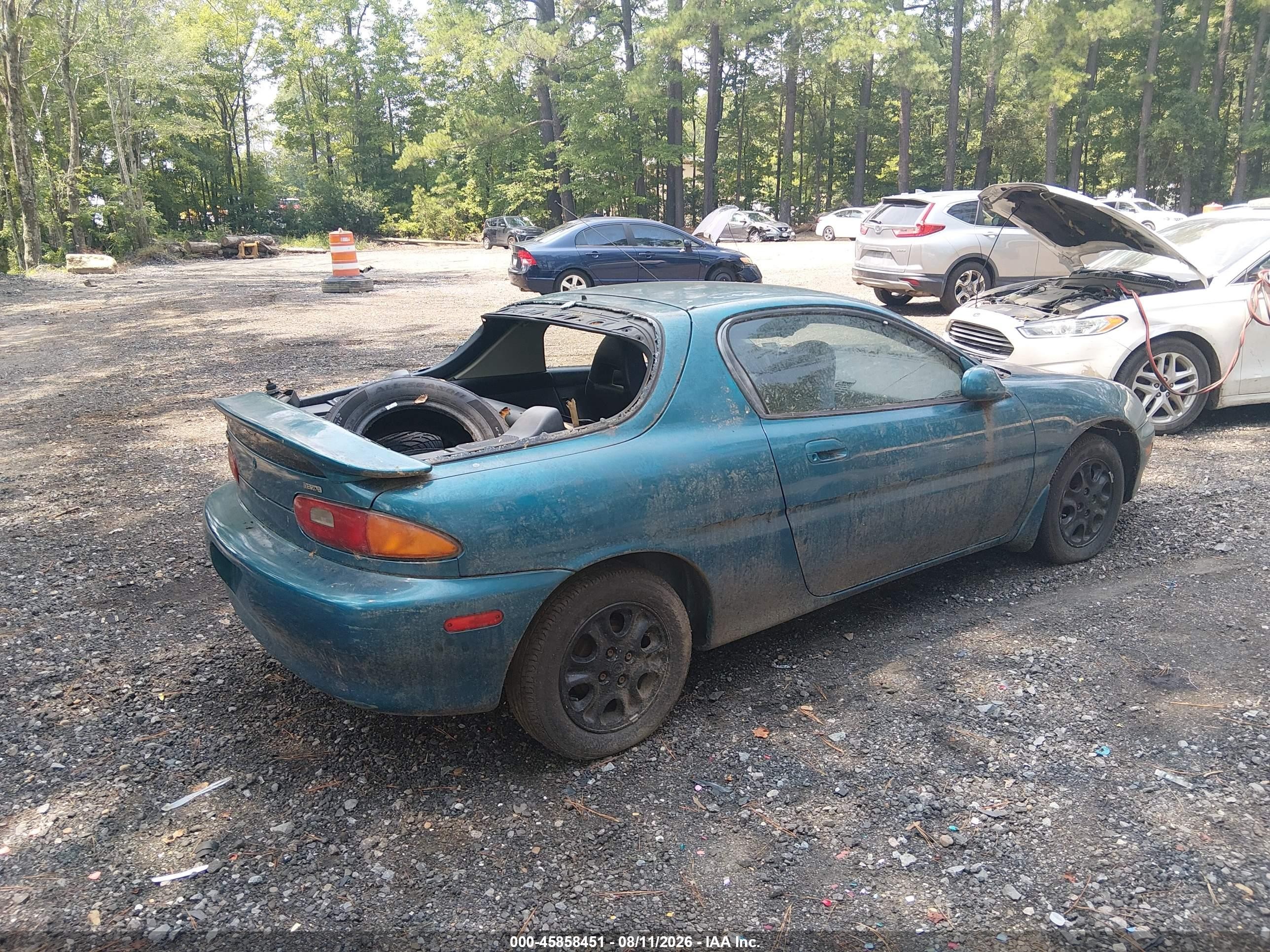 1993 Mazda Mx-3 Blue vin: JM1EC431XP0228039