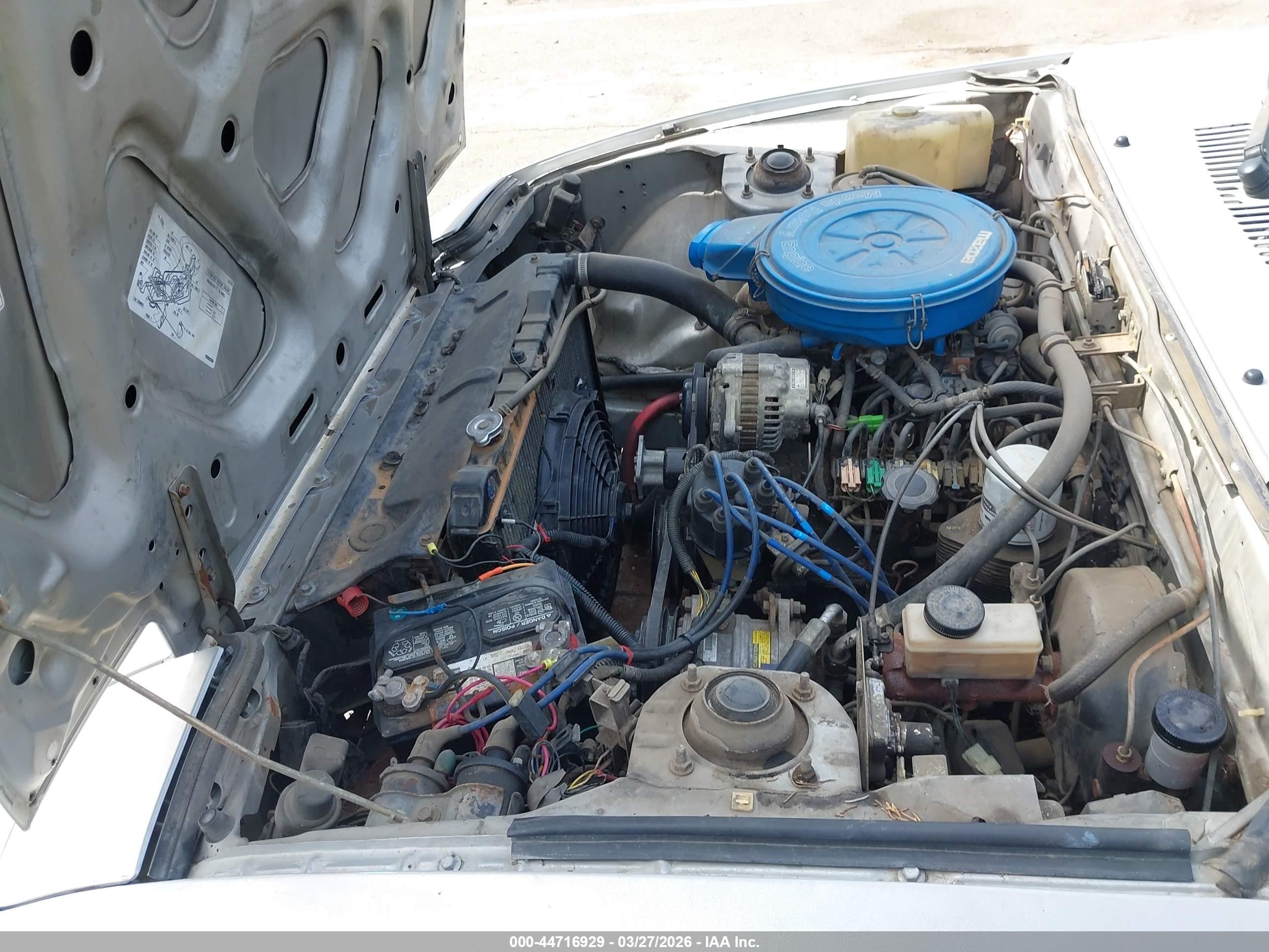 1985 Mazda Rx7 12a Silver vin: JM1FB3319F0904321
