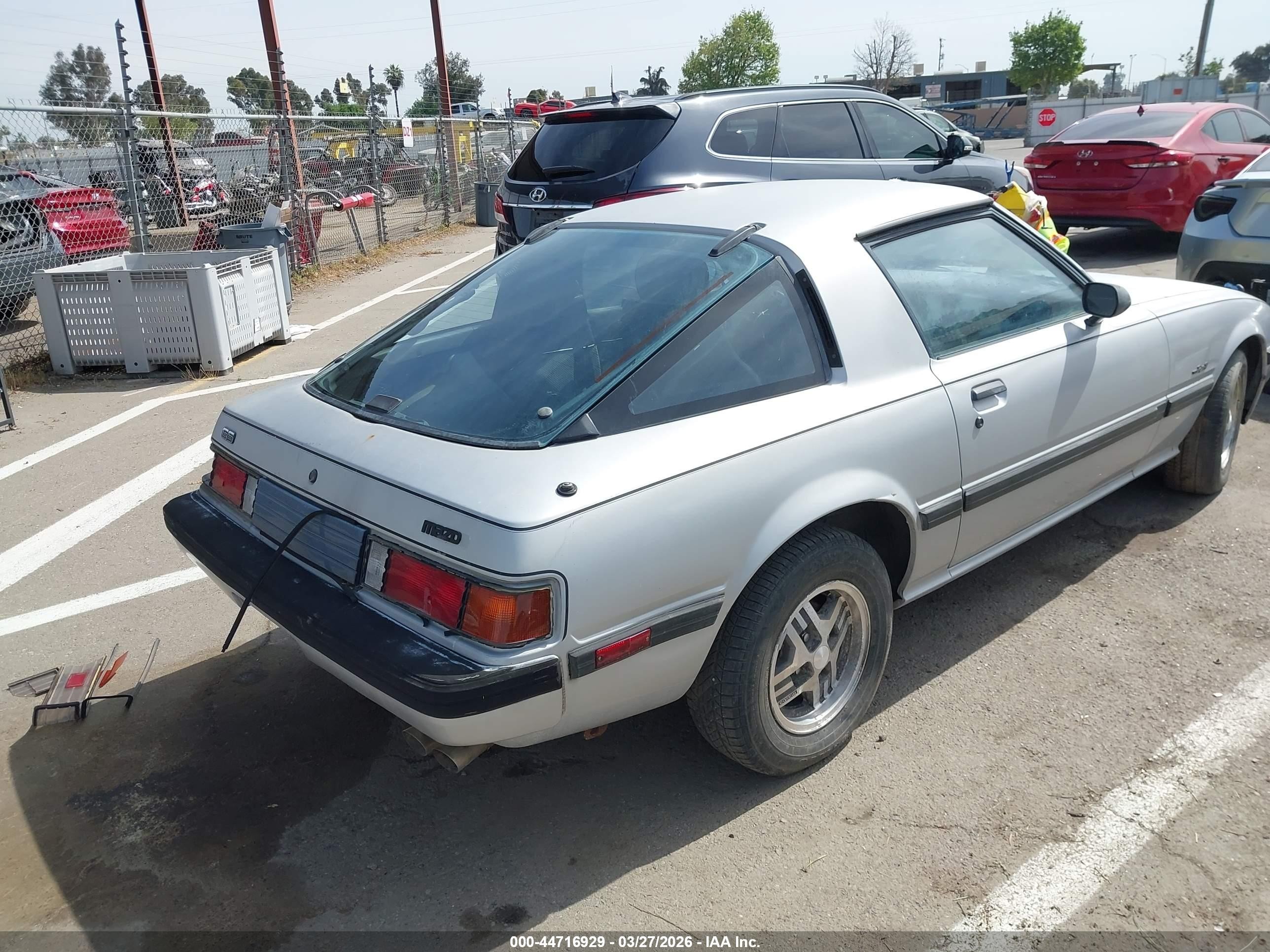 1985 Mazda Rx7 12a Silver vin: JM1FB3319F0904321