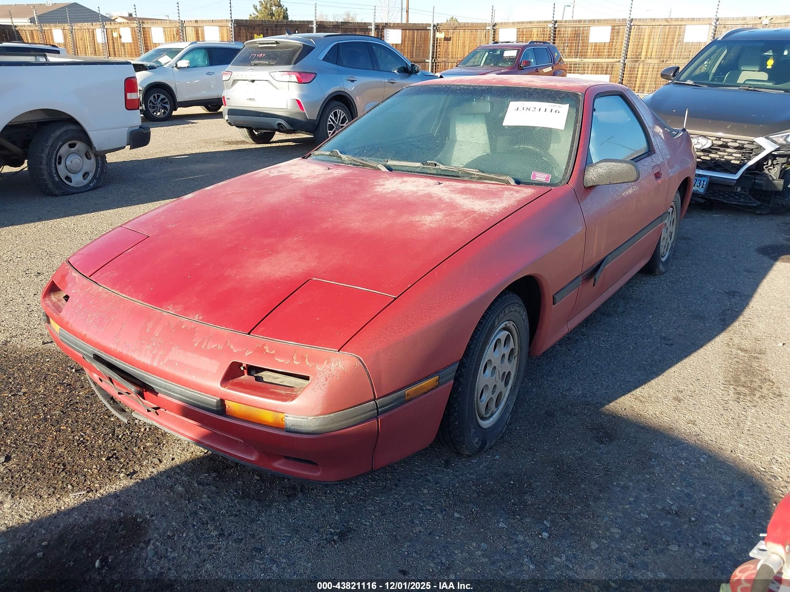 1987 Mazda Rx7   Red vin: JM1FC3316H0515751