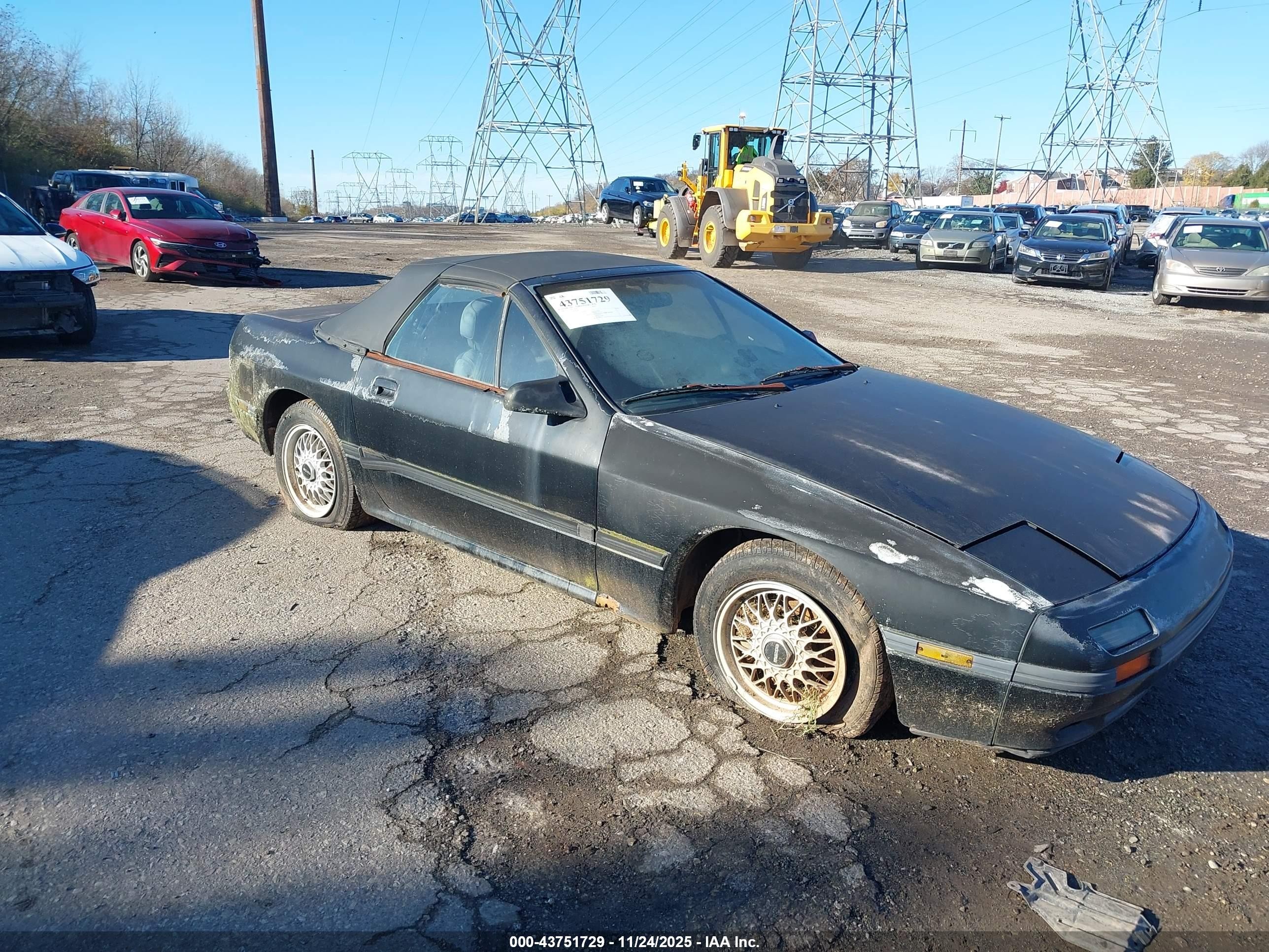 1988 Mazda Rx7   Black vin: JM1FC3513J0108585