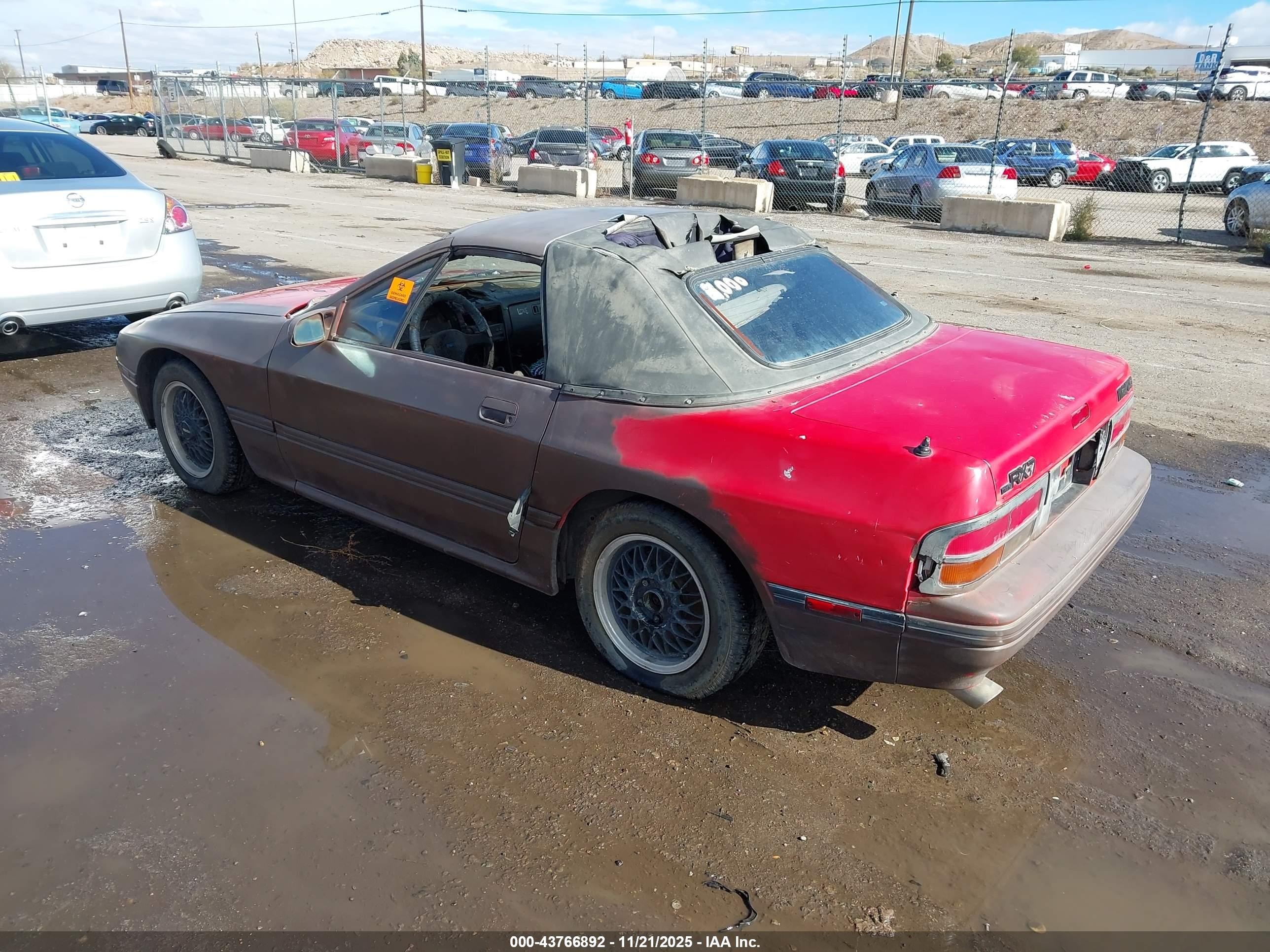 1988 Mazda Rx7   Red vin: JM1FC3515J0103503
