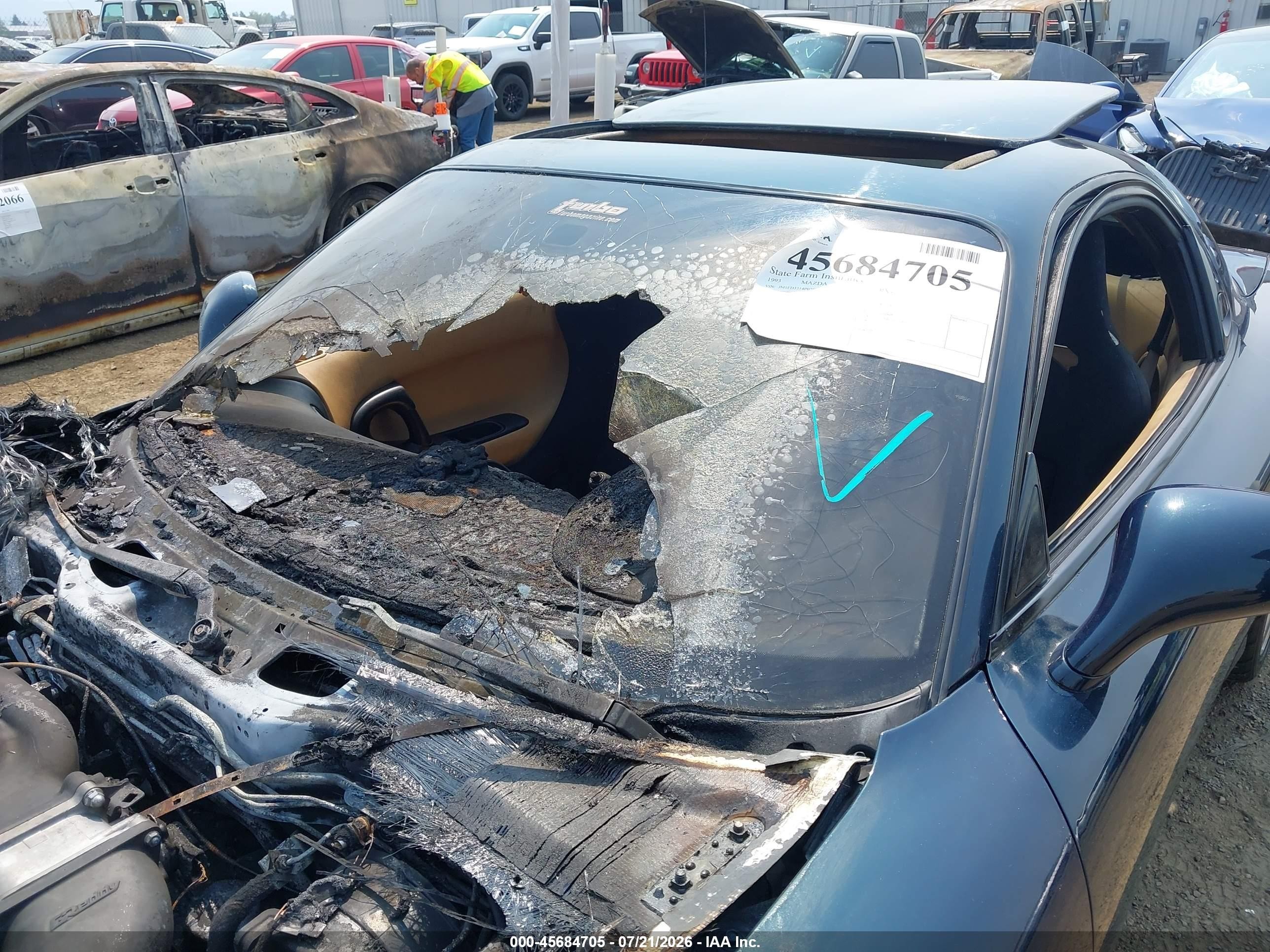 1993 Mazda Rx7   Teal vin: JM1FD3314P0209286