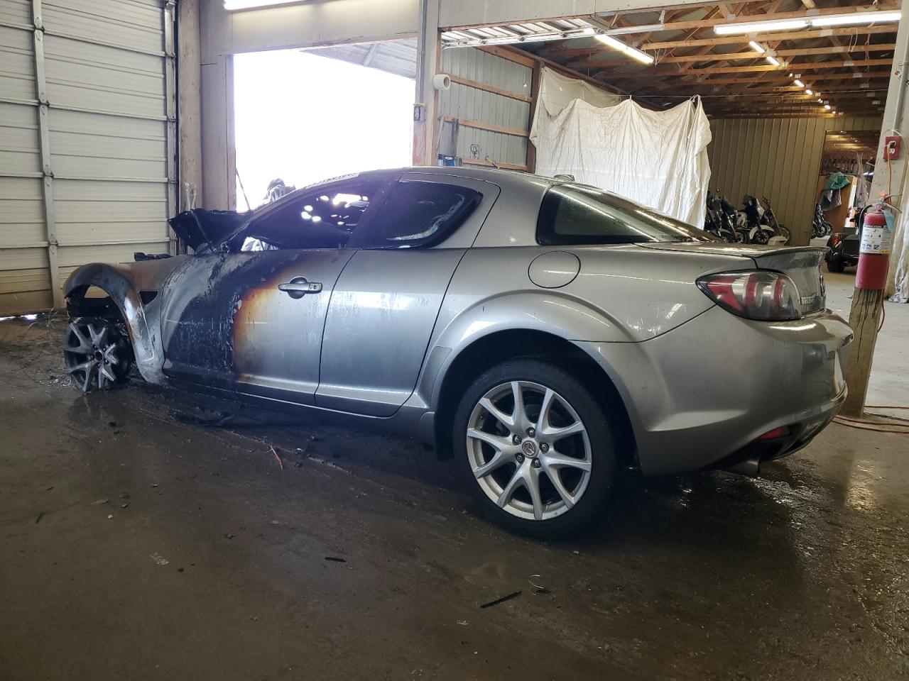 2009 Mazda Rx8 Gray vin: JM1FE172X90400816