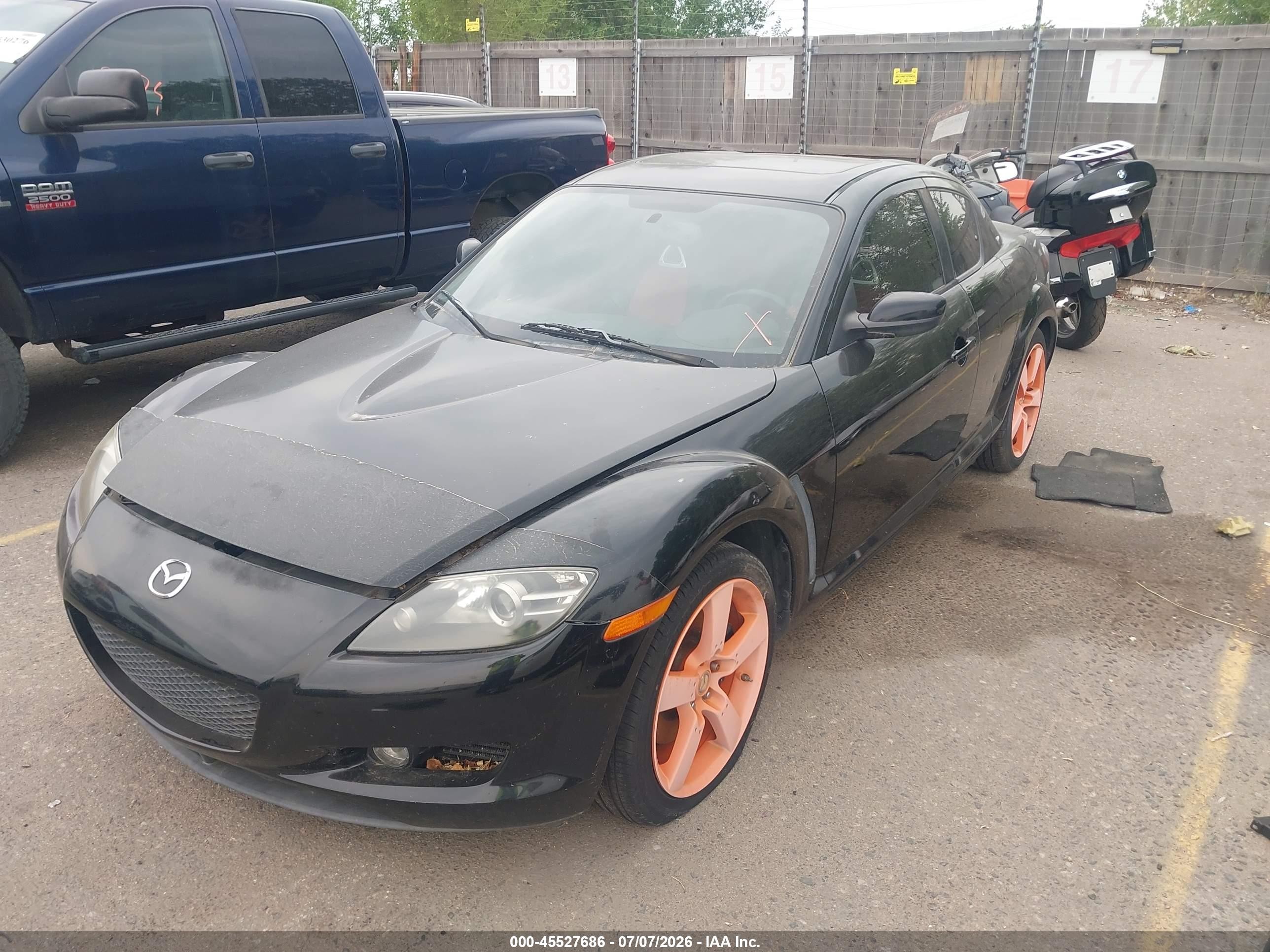 2004 Mazda Rx-8 6 Speed Manual Black vin: JM1FE173140109512