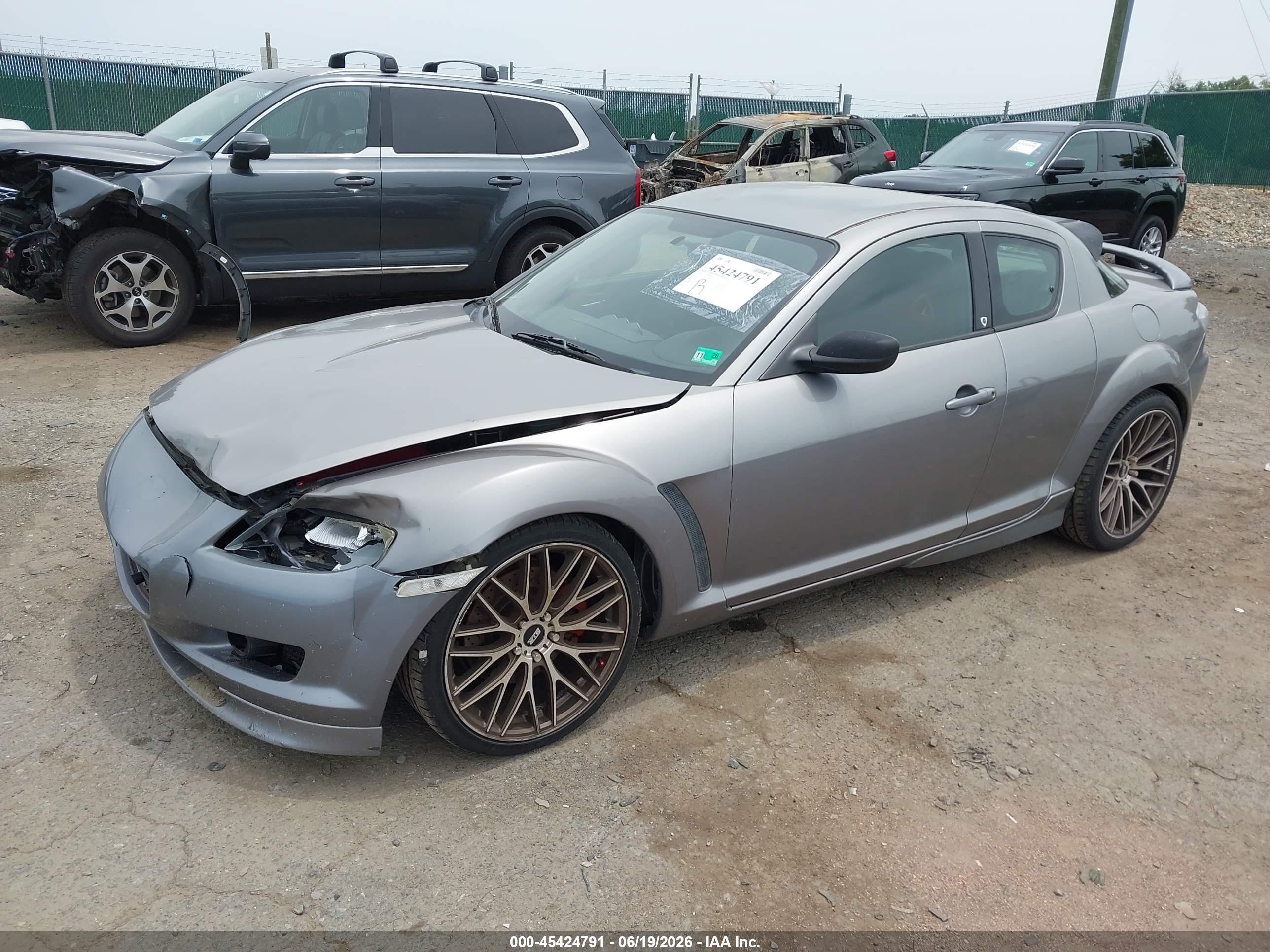 2004 Mazda Rx-8 6 Speed Manual Gray vin: JM1FE173140130103