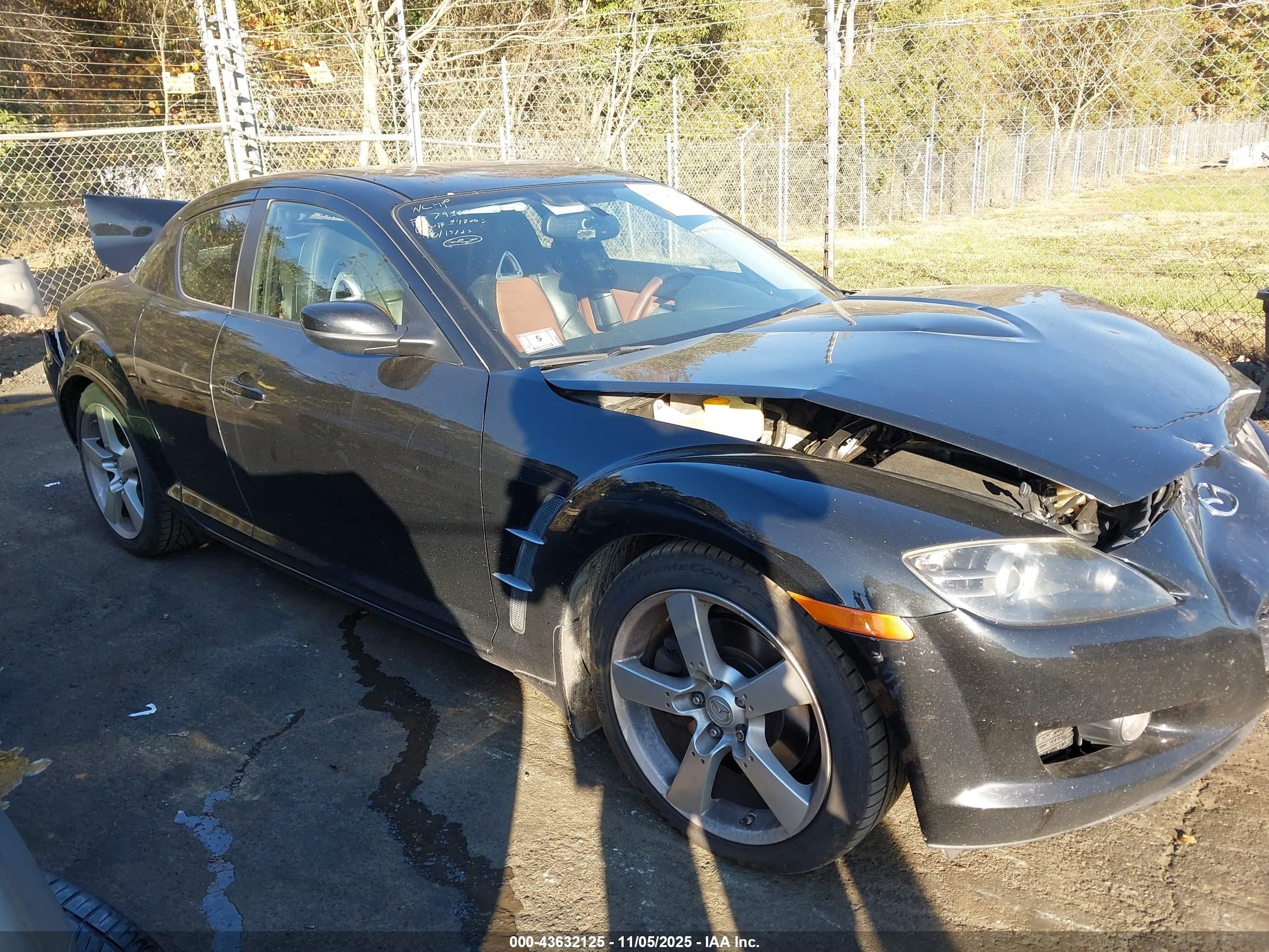 2005 Mazda Rx-8 6 Speed Manual Black vin: JM1FE173150148263