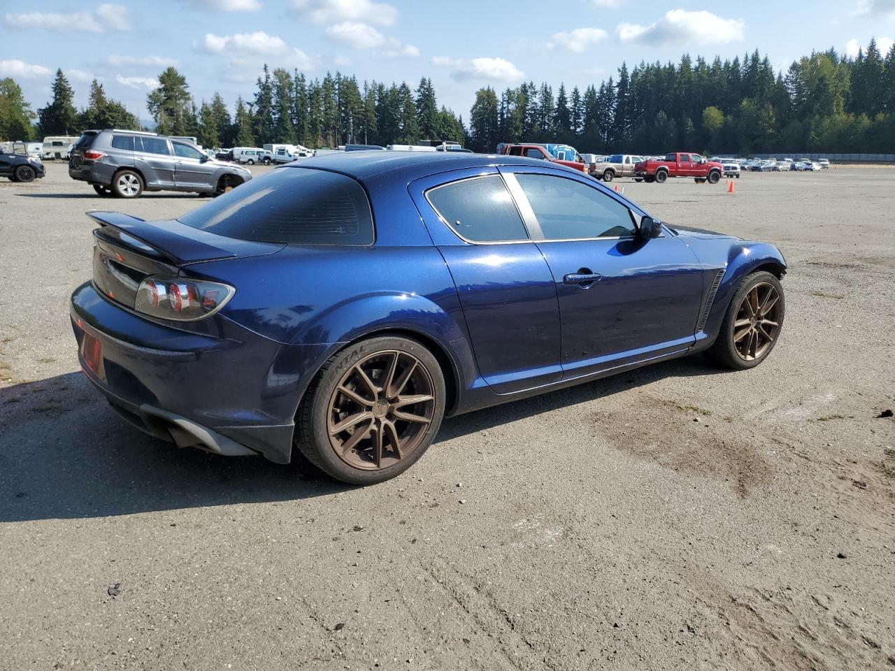 2008 Mazda Rx8 Blue vin: JM1FE173180214976