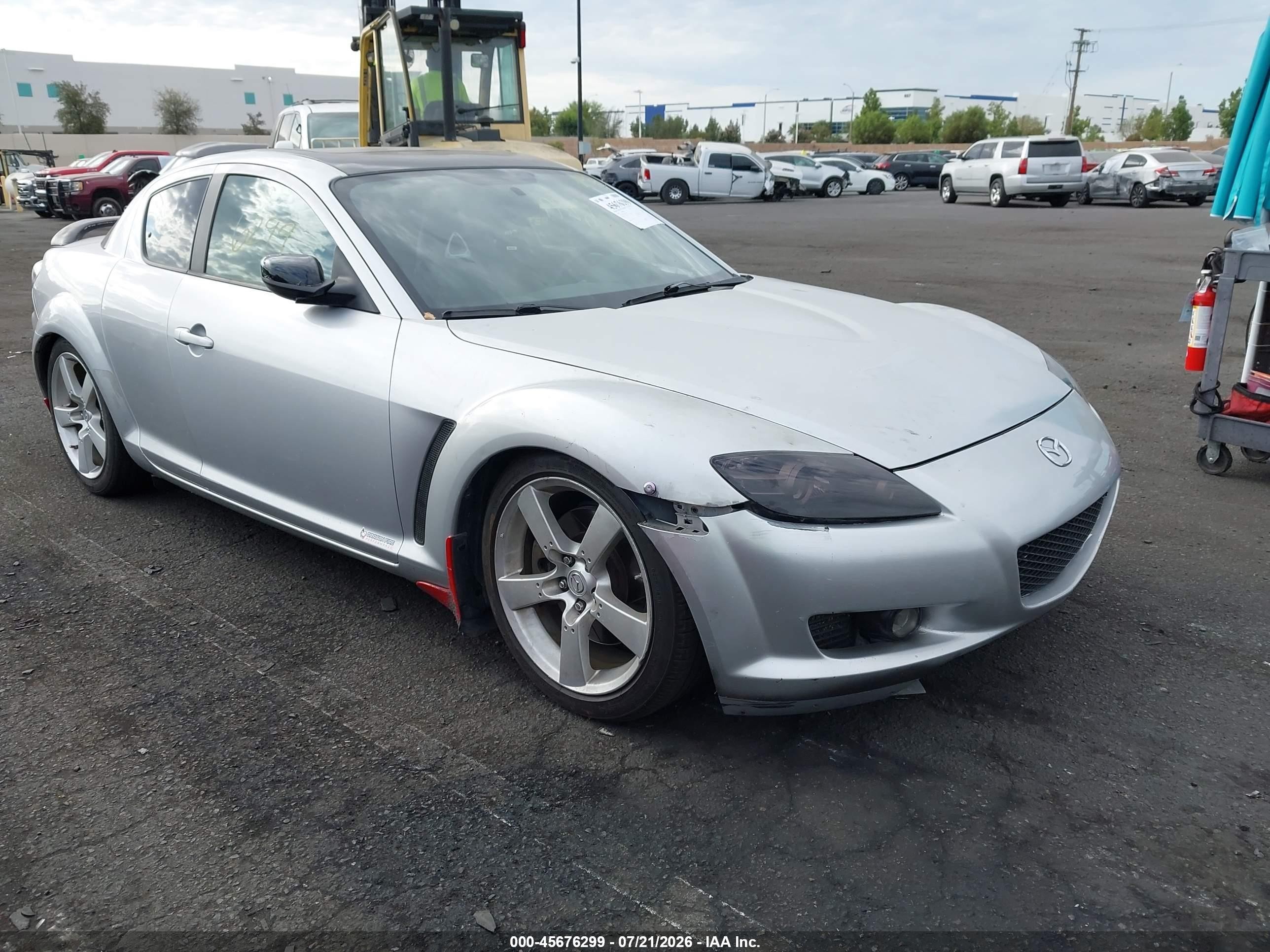 2004 Mazda Rx-8 6 Speed Manual Silver vin: JM1FE173340137814