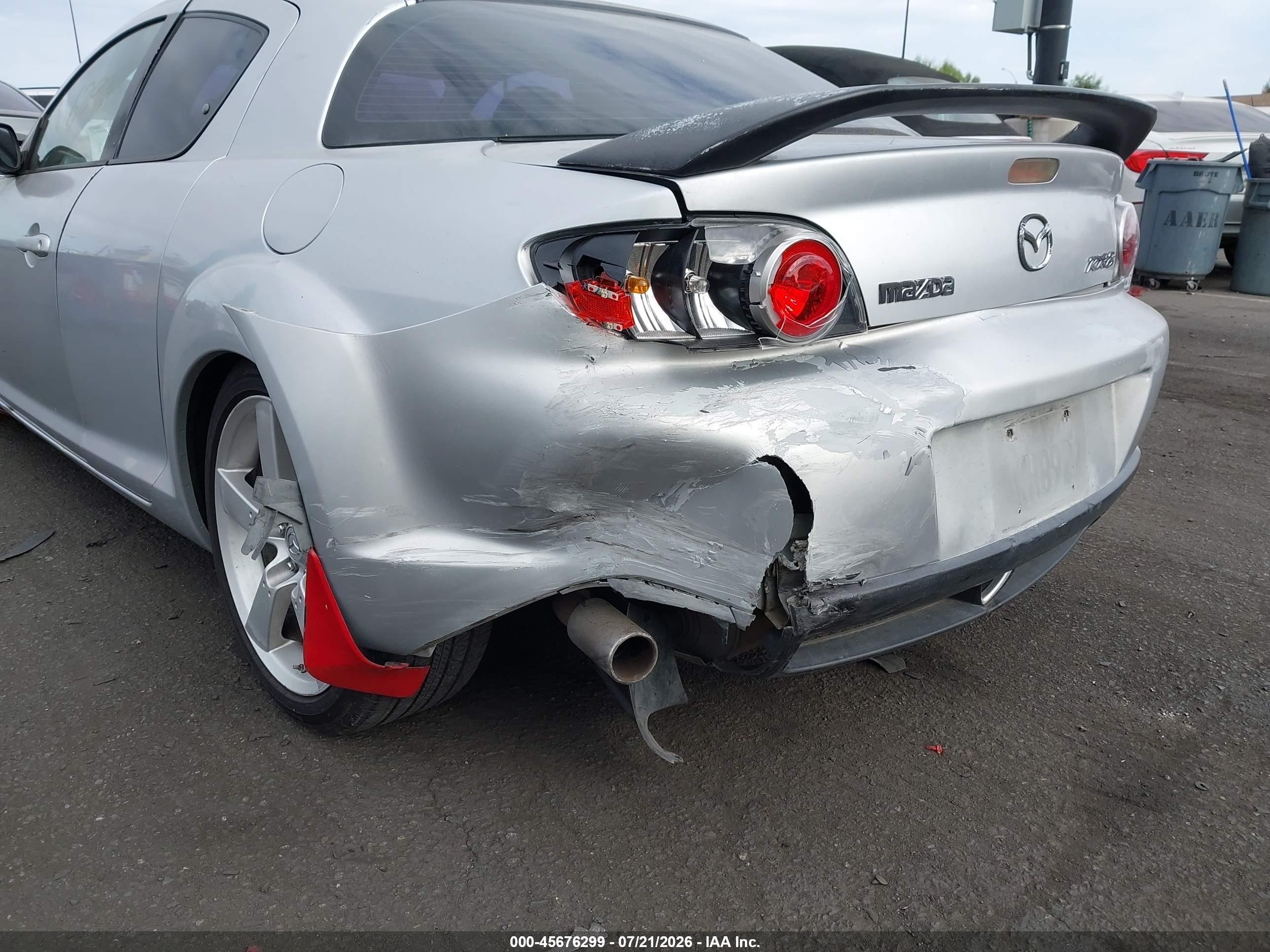 2004 Mazda Rx-8 6 Speed Manual Silver vin: JM1FE173340137814