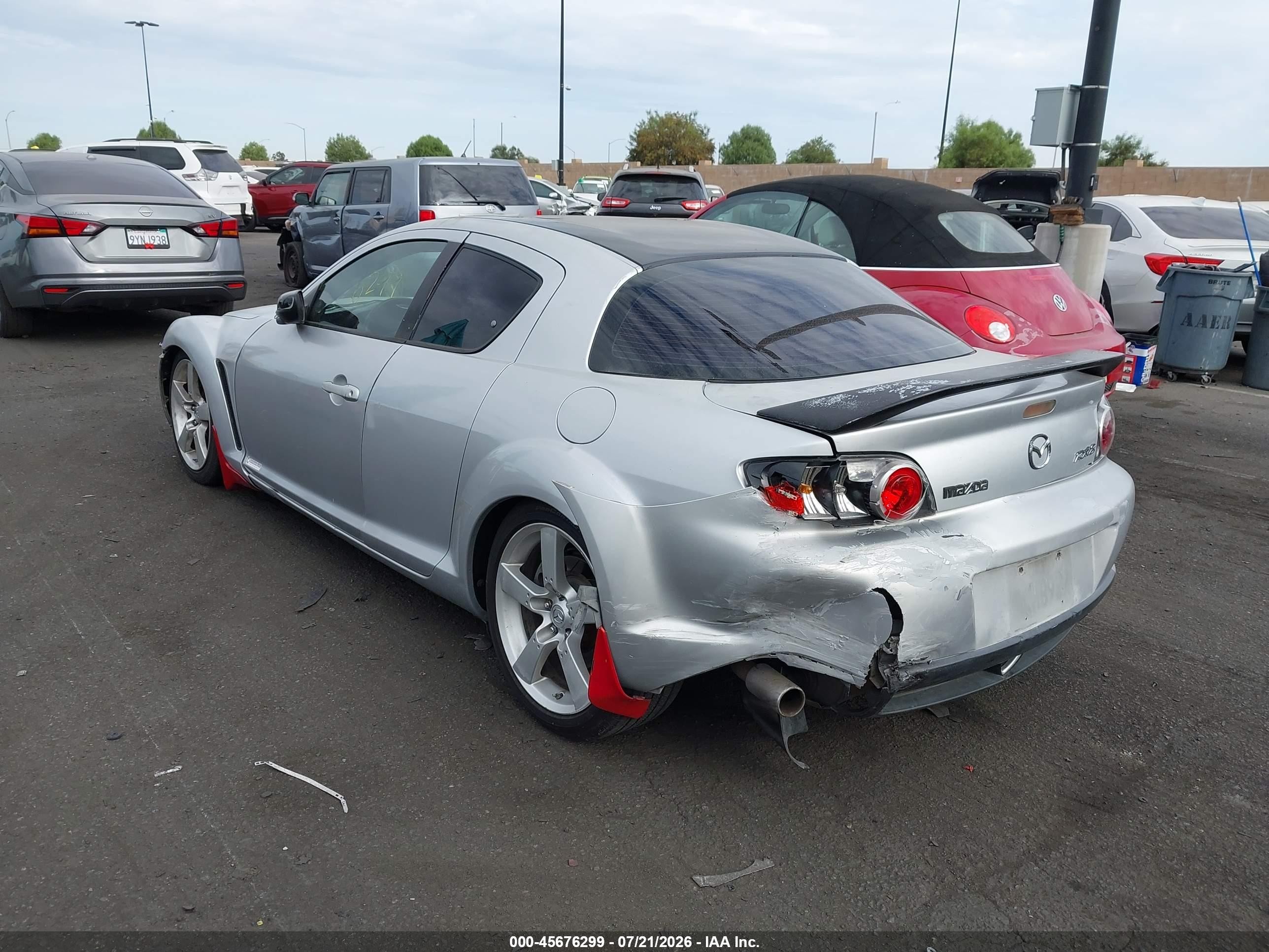 2004 Mazda Rx-8 6 Speed Manual Silver vin: JM1FE173340137814