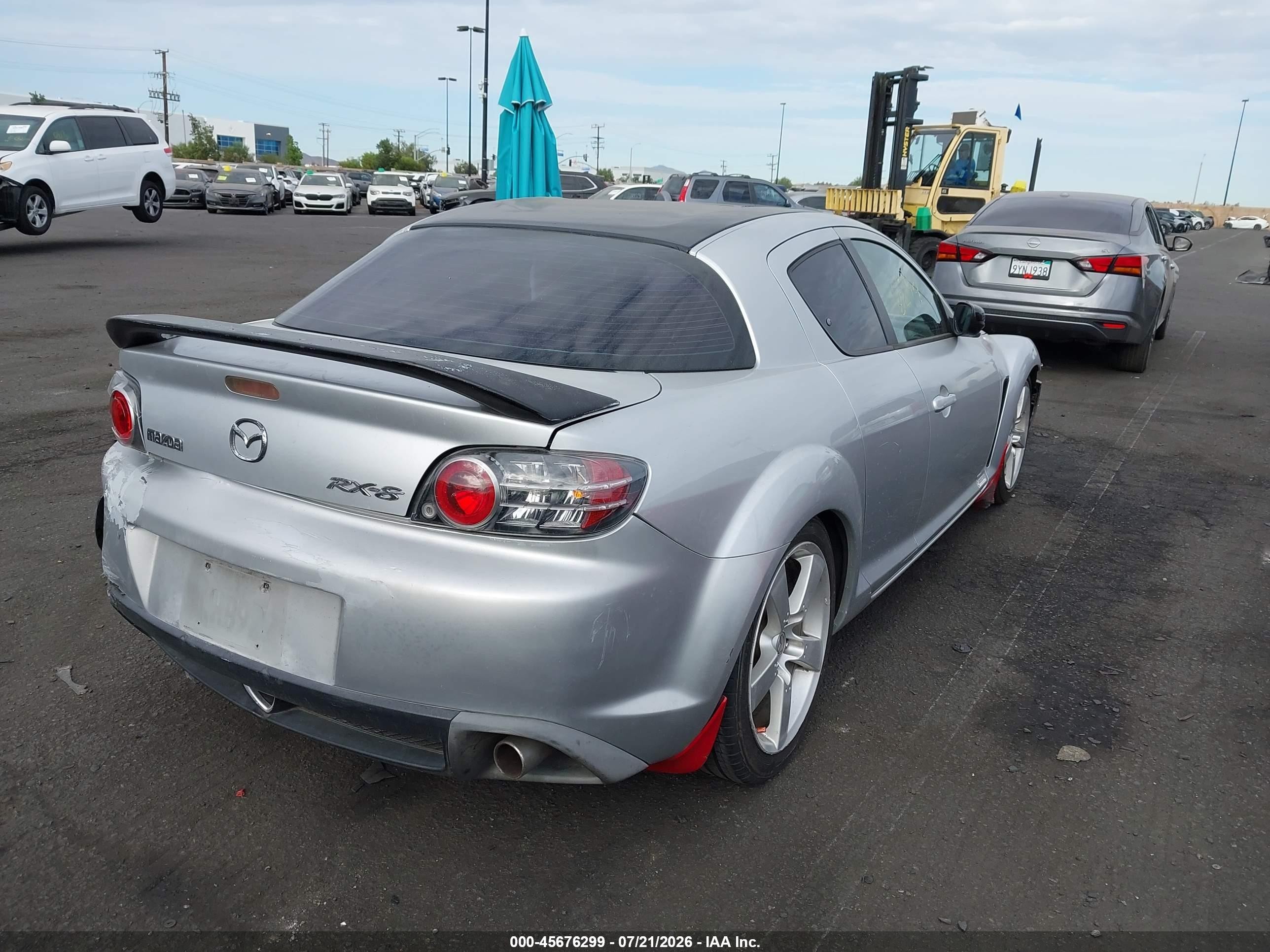 2004 Mazda Rx-8 6 Speed Manual Silver vin: JM1FE173340137814