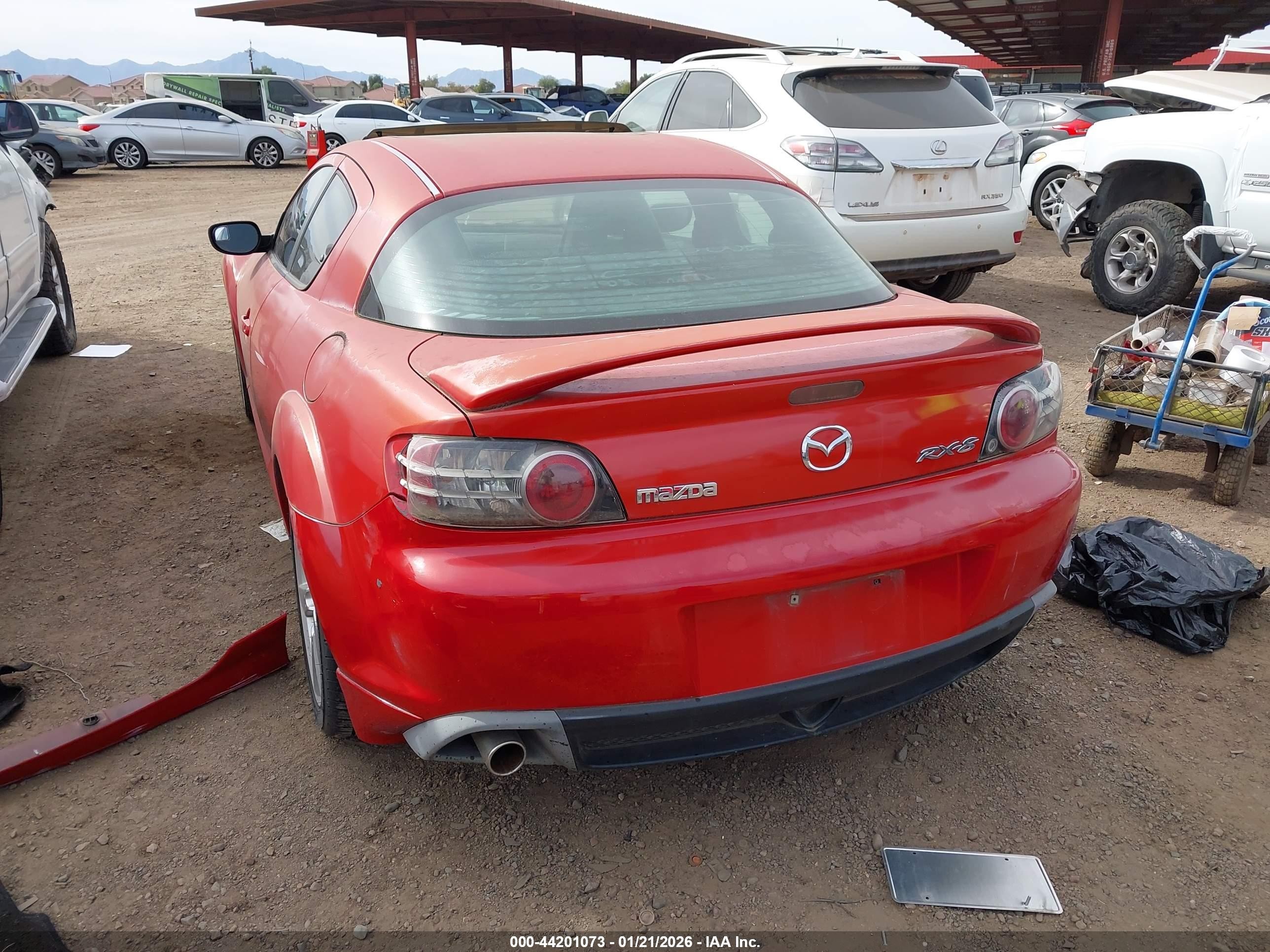 2005 Mazda Rx-8 6 Speed Manual Red vin: JM1FE173350147678