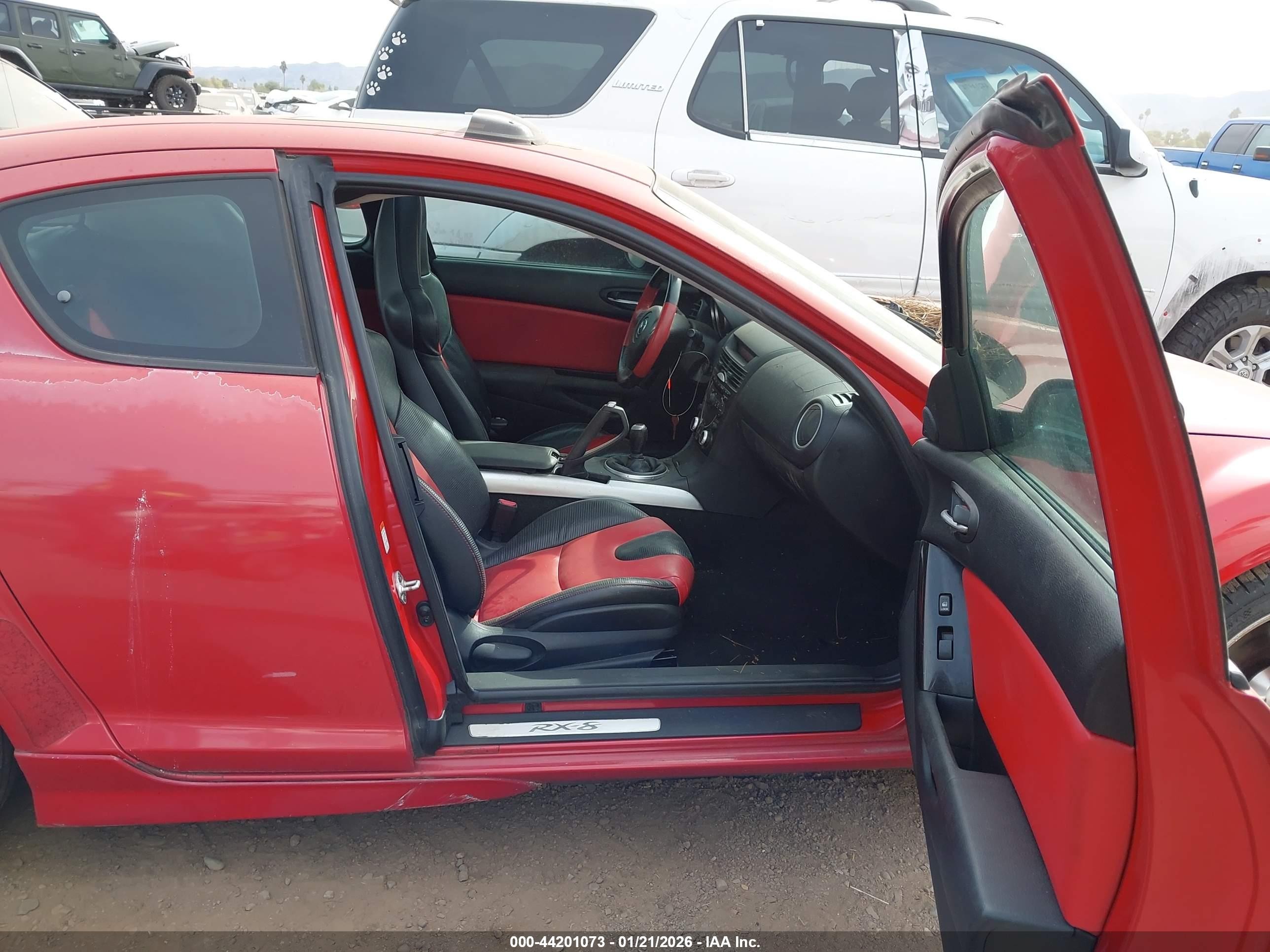 2005 Mazda Rx-8 6 Speed Manual Red vin: JM1FE173350147678