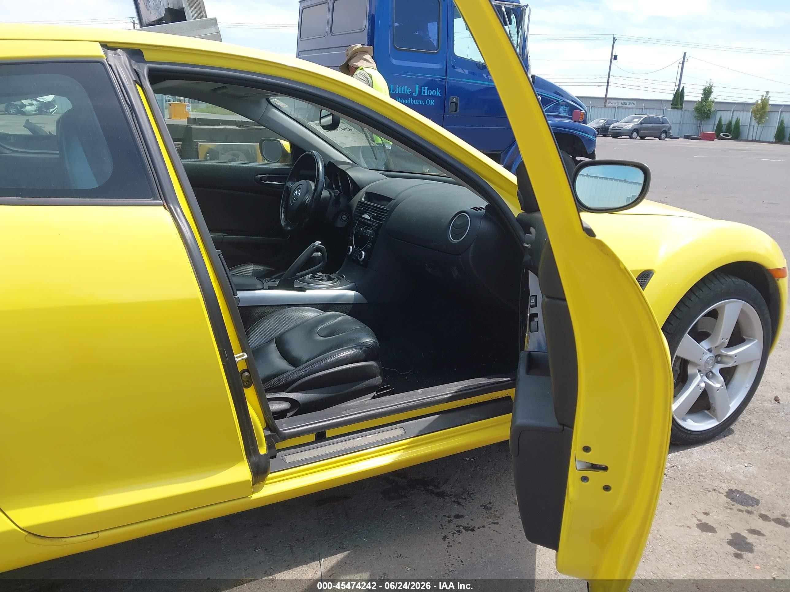 2004 Mazda Rx-8 6 Speed Manual Yellow vin: JM1FE173440100707