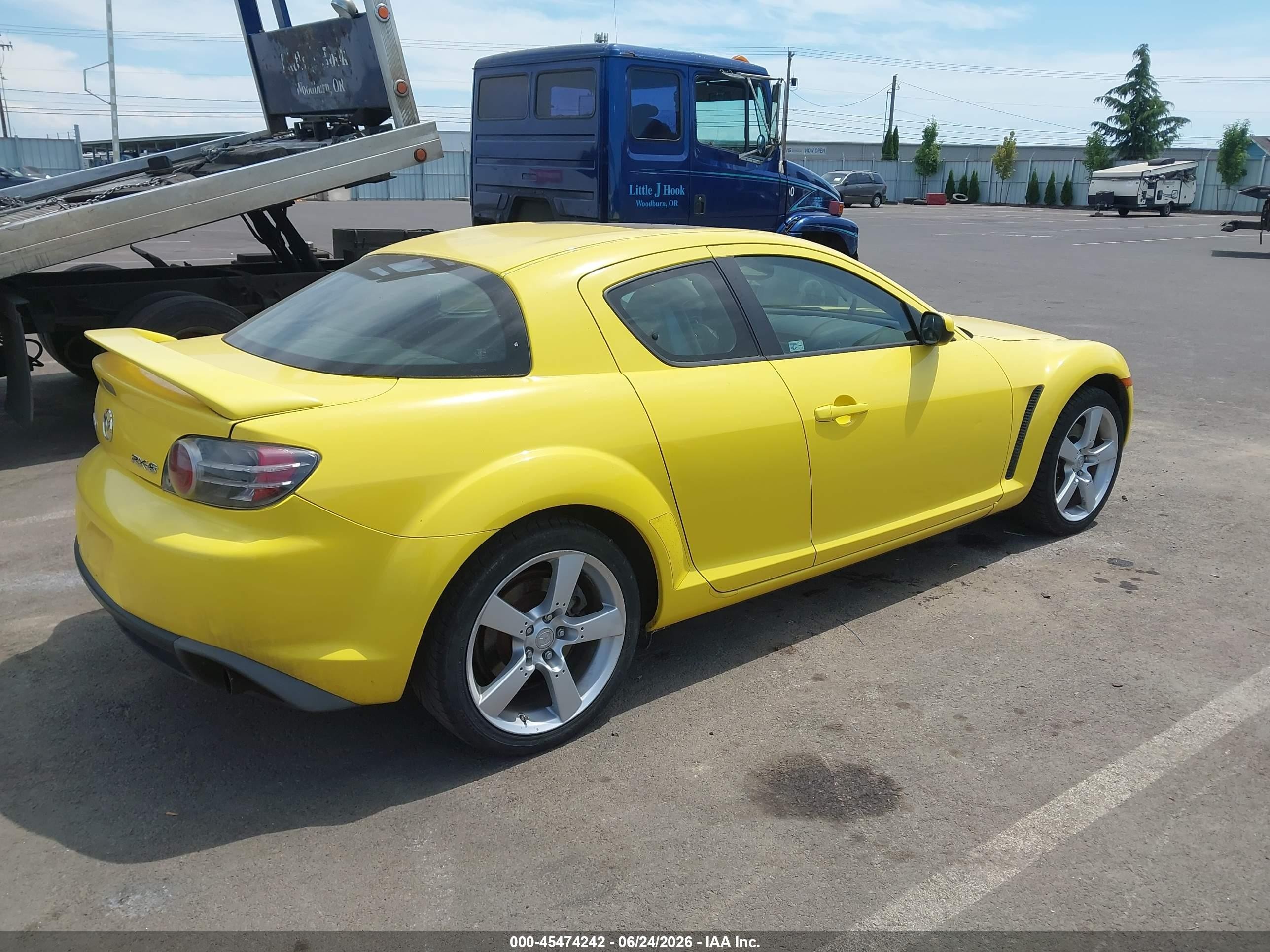 2004 Mazda Rx-8 6 Speed Manual Yellow vin: JM1FE173440100707