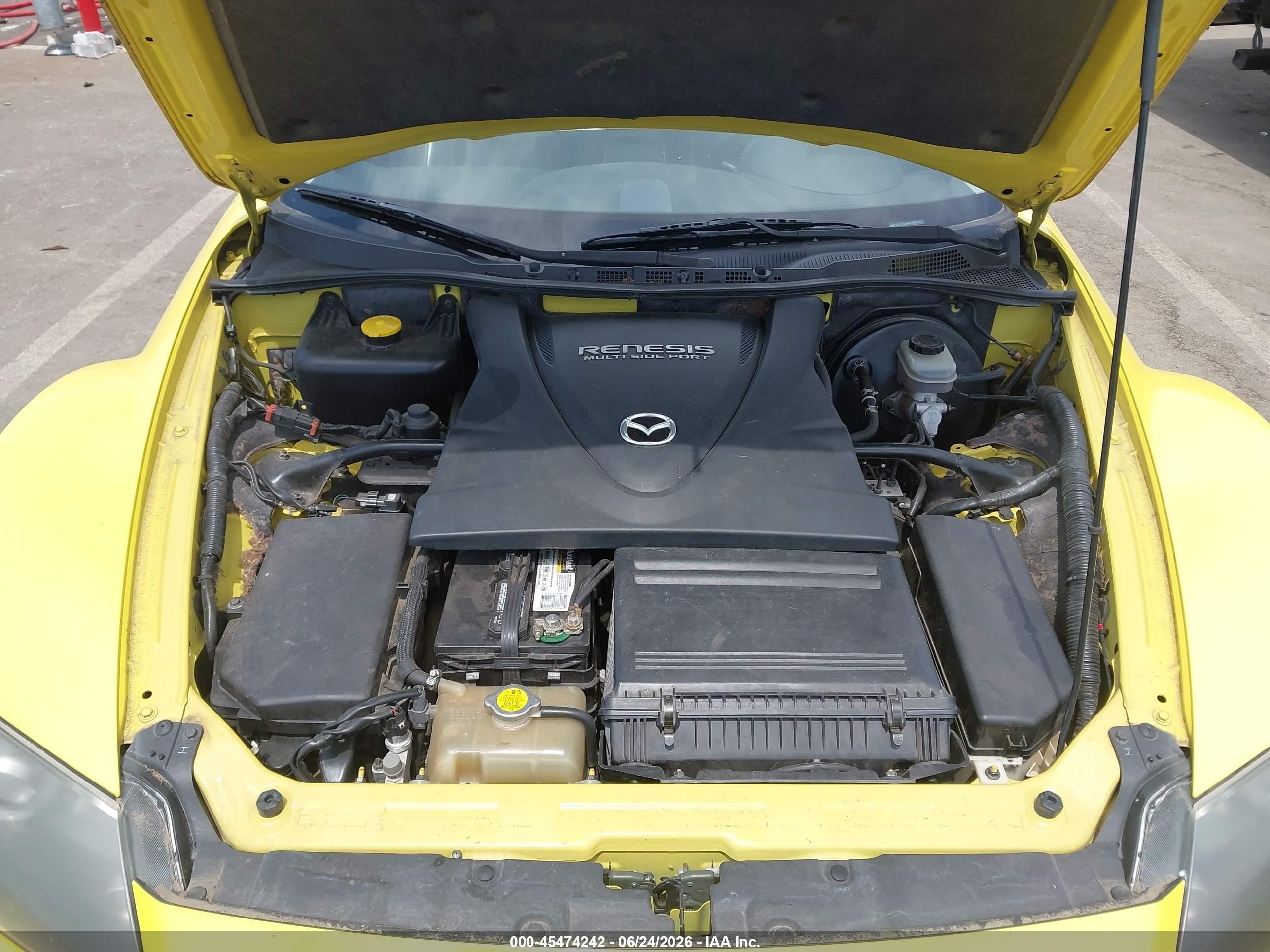 2004 Mazda Rx-8 6 Speed Manual Yellow vin: JM1FE173440100707